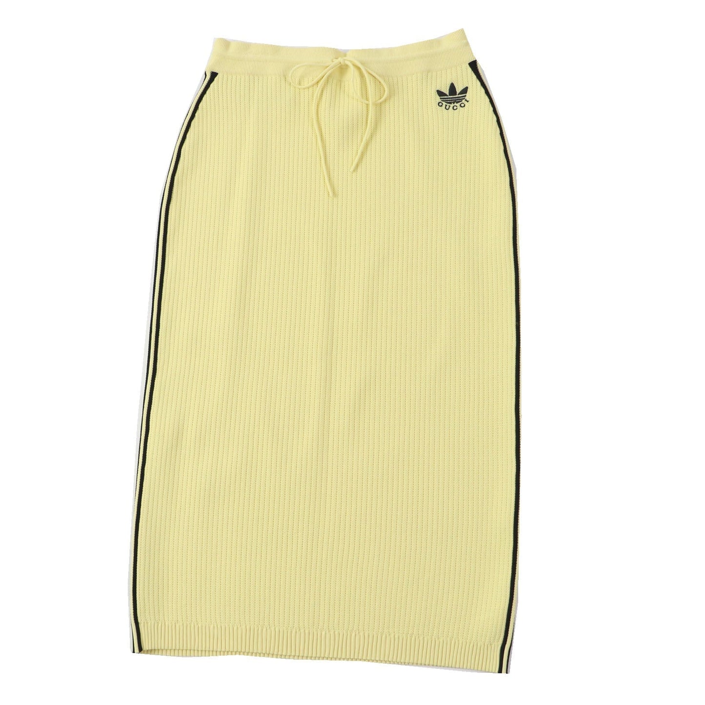 GUCCI Long skirt 697710 Rayon Yellow black L (175/74Y)
