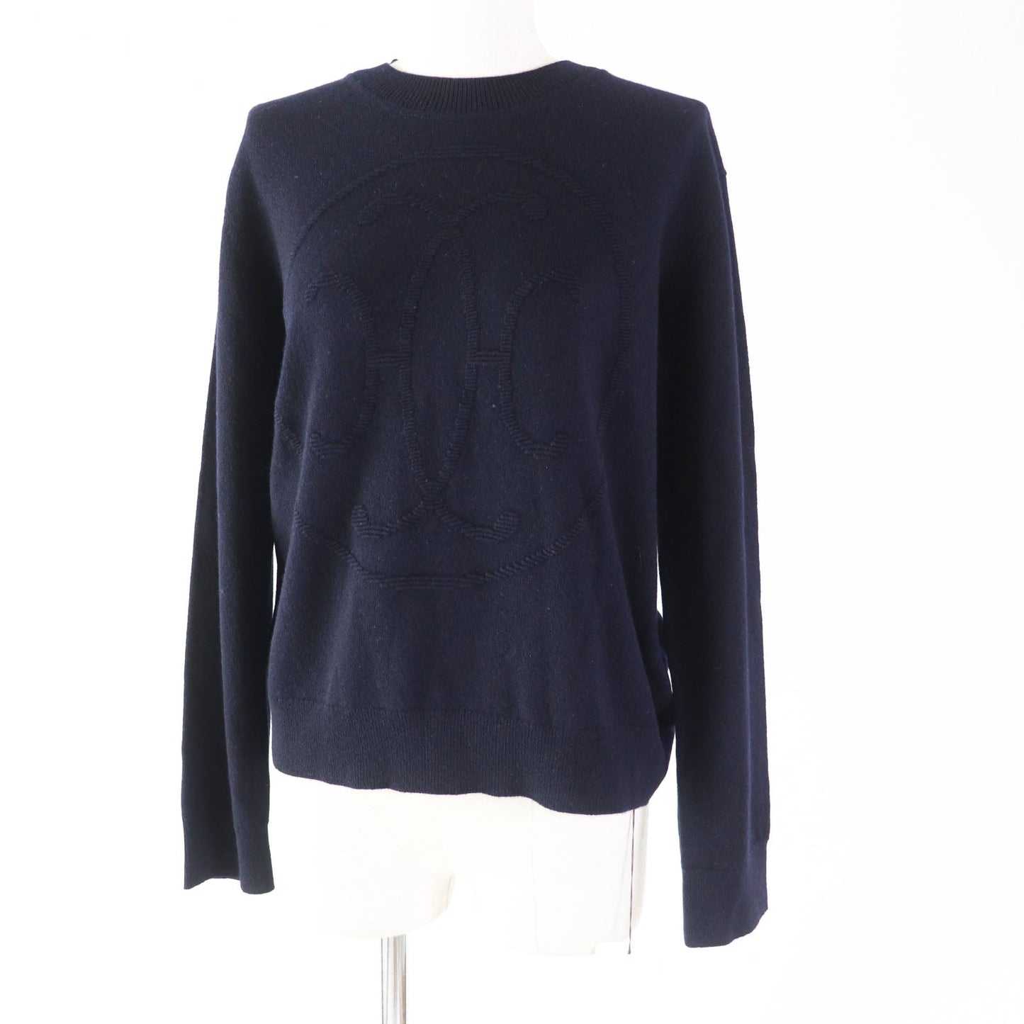 HERMES knit 4E2604D1 cashmere Dark navy 42