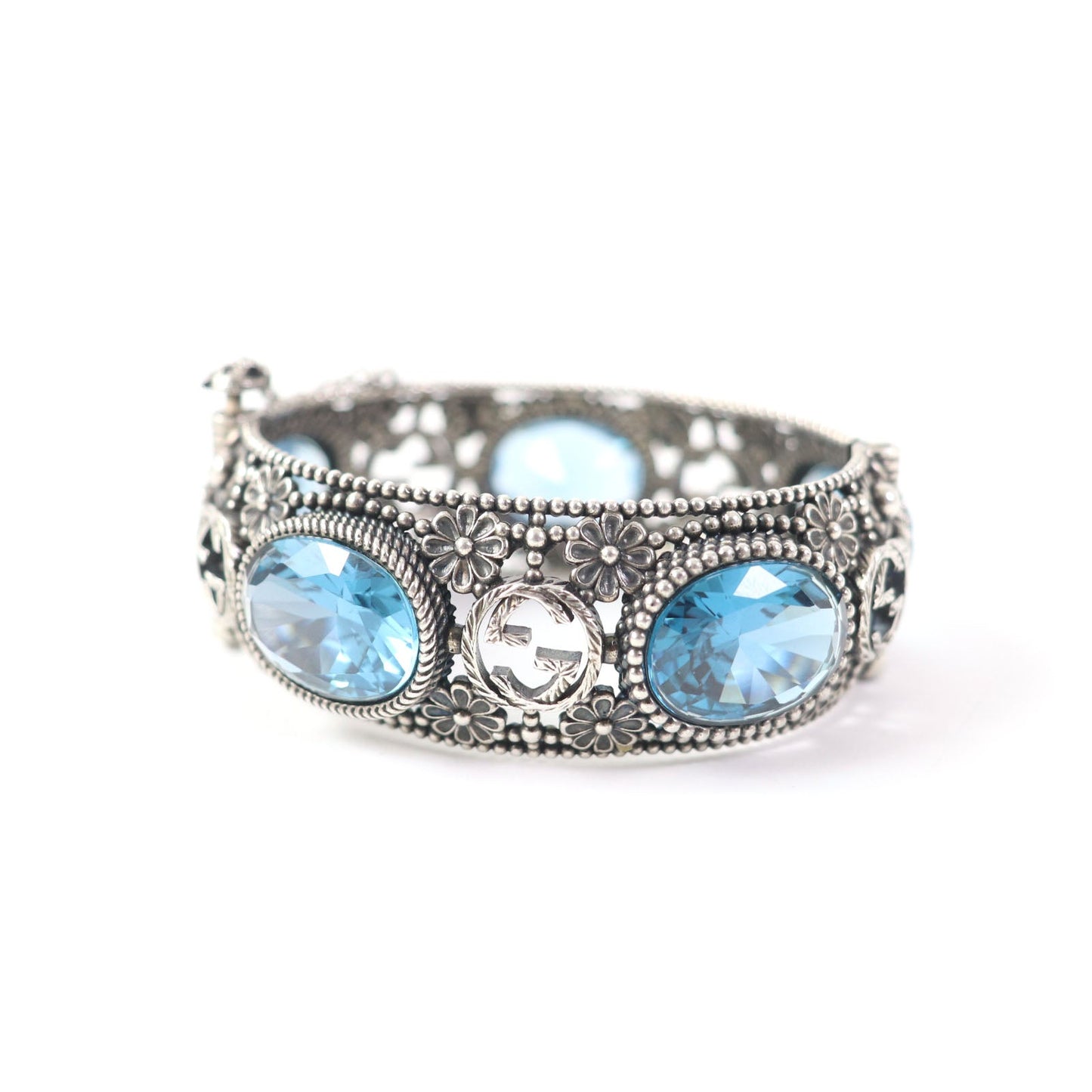 GUCCI bracelet AG925 Silver light blue 17