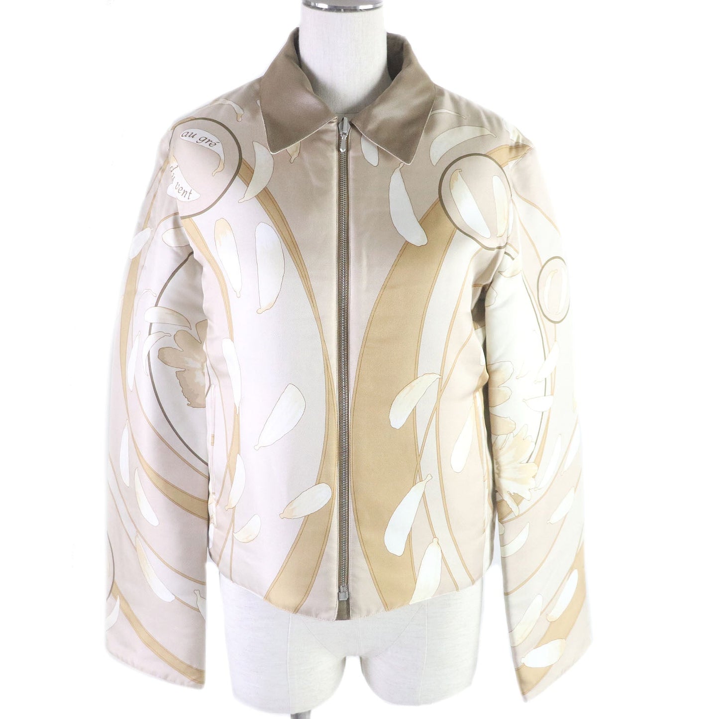 HERMES Blouson silk beige