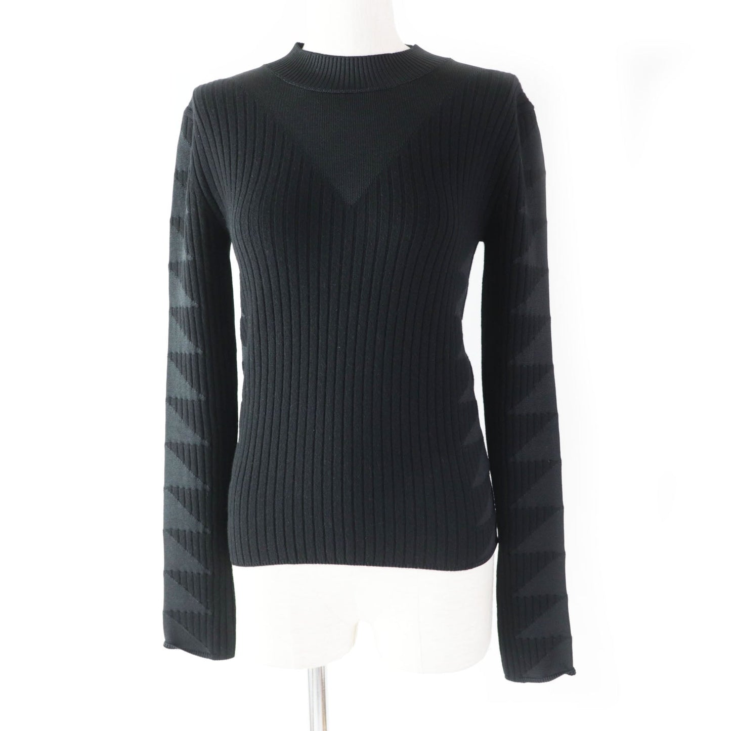 HERMES knit 3H2641DX wool black 34