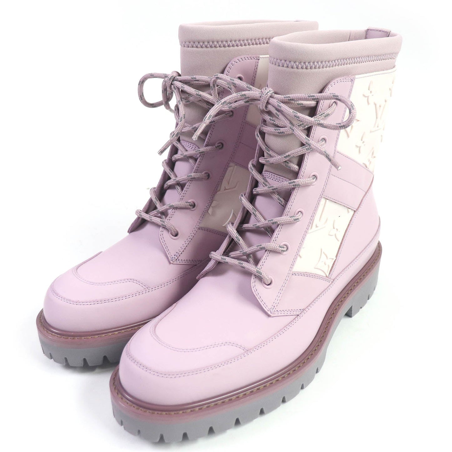 LOUIS VUITTON Ankle boots 1A7P9S Main: Leather Rose Landscape Line mens 6 Used