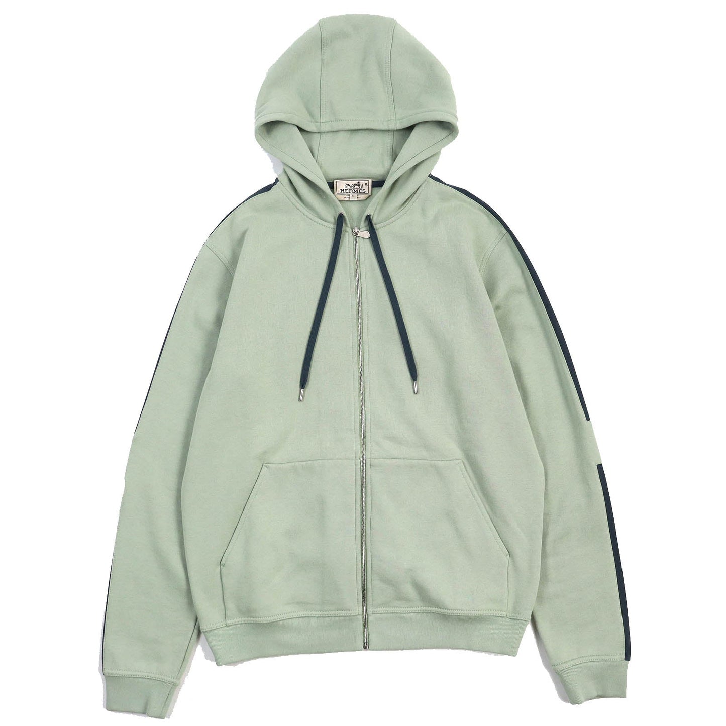 HERMES Hoodie cotton Light green type Run H M