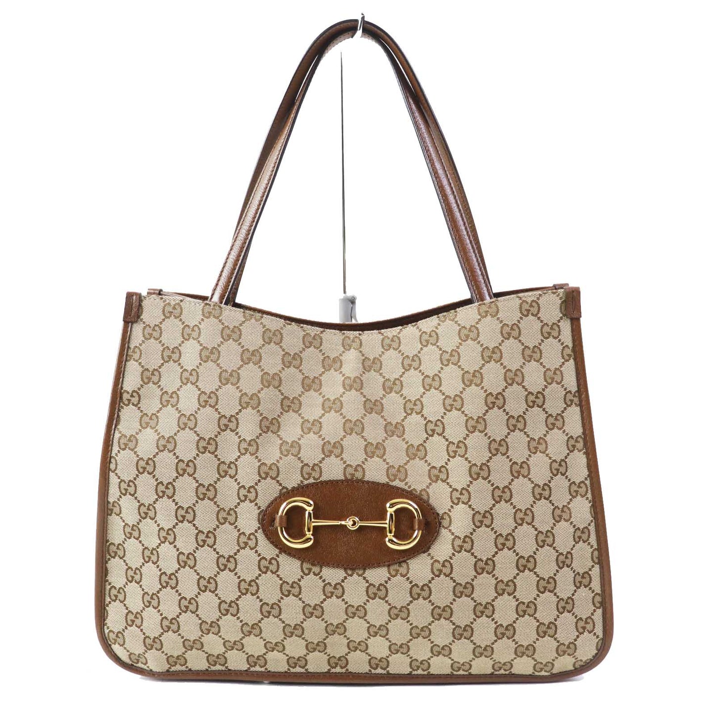 GUCCI Tote Bag 623694 Part: Leather, GG canvas Brown type Women Used