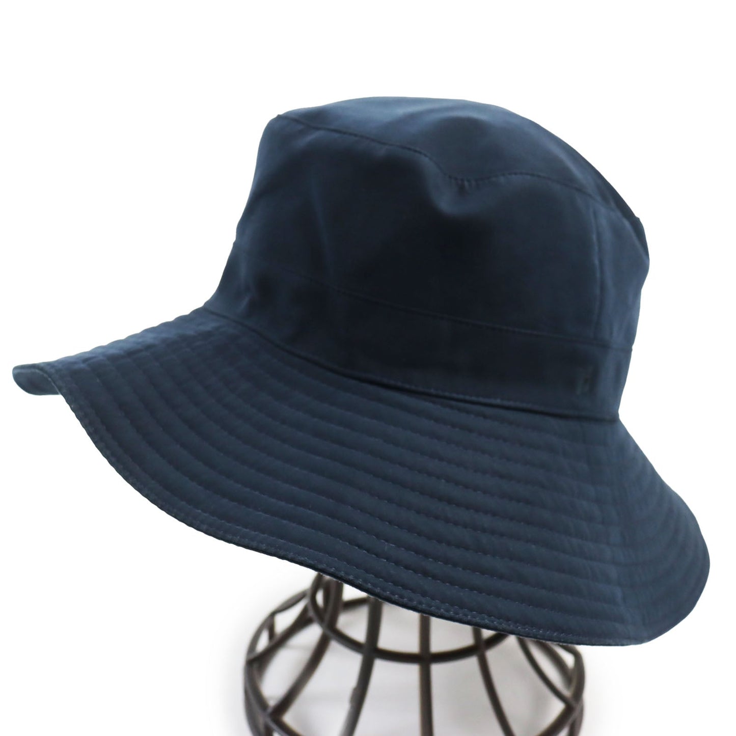 HERMES hat polyester Dark navy 57