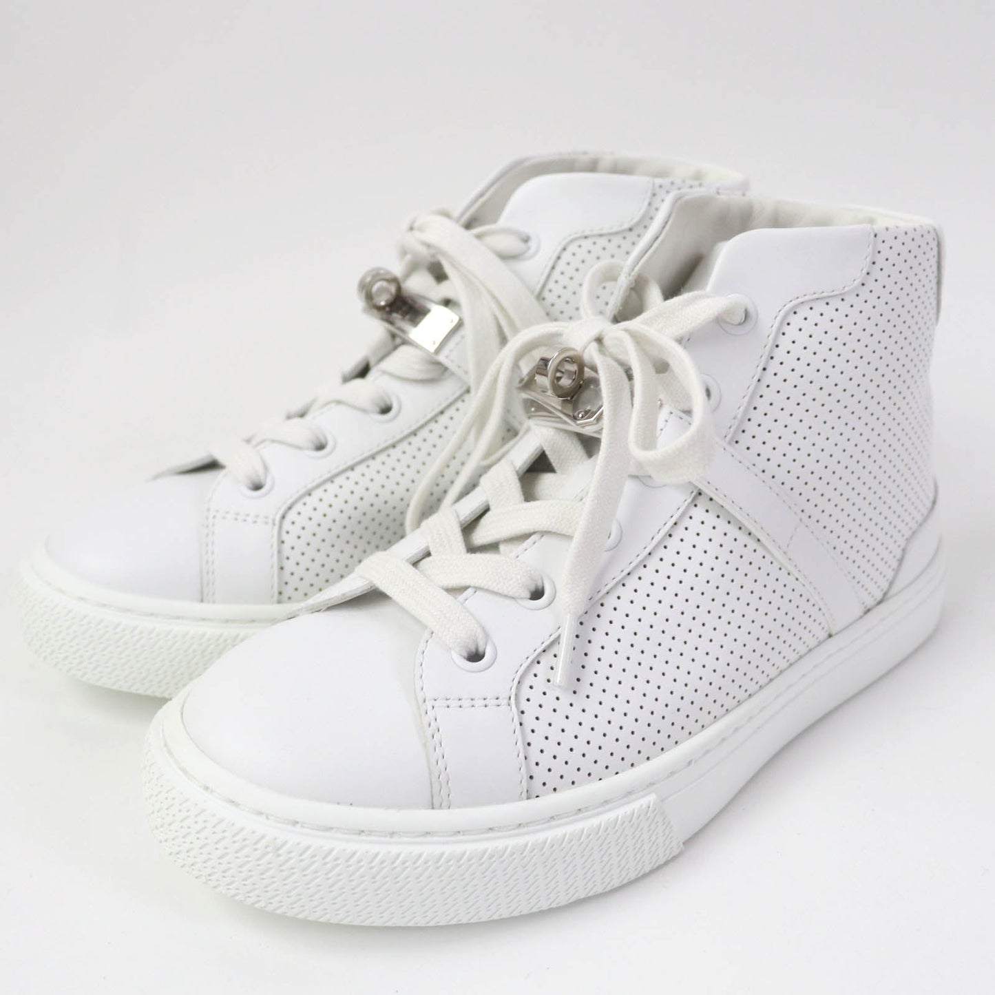 HERMES High cut sneakers Main: Leather white Daydream Women 35 Used