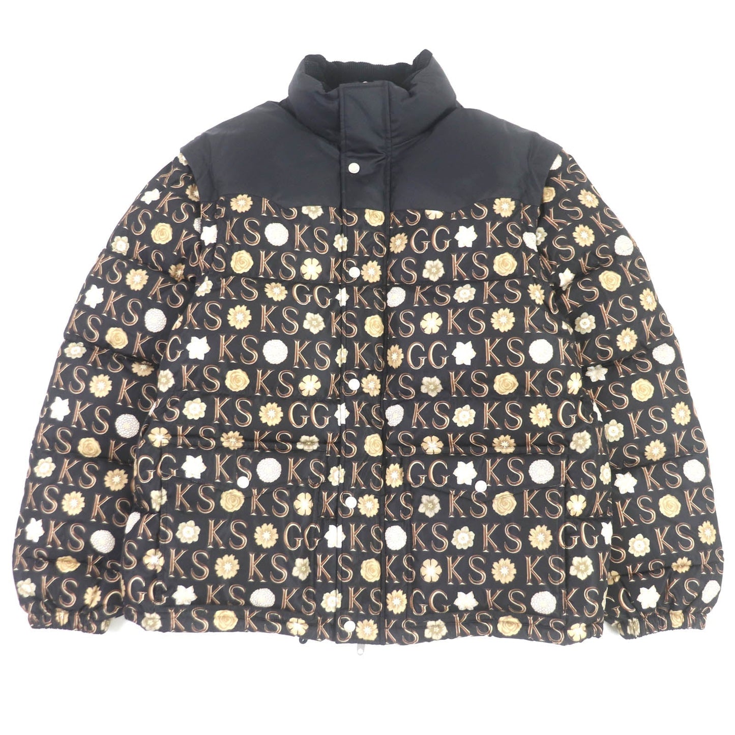 GUCCI Down jacket 644381 Main: 100% nylon, Filling: 80% down, Filling: 20% feather, Part: 100% cotton, Part: 100% polyester black mens 48 Used