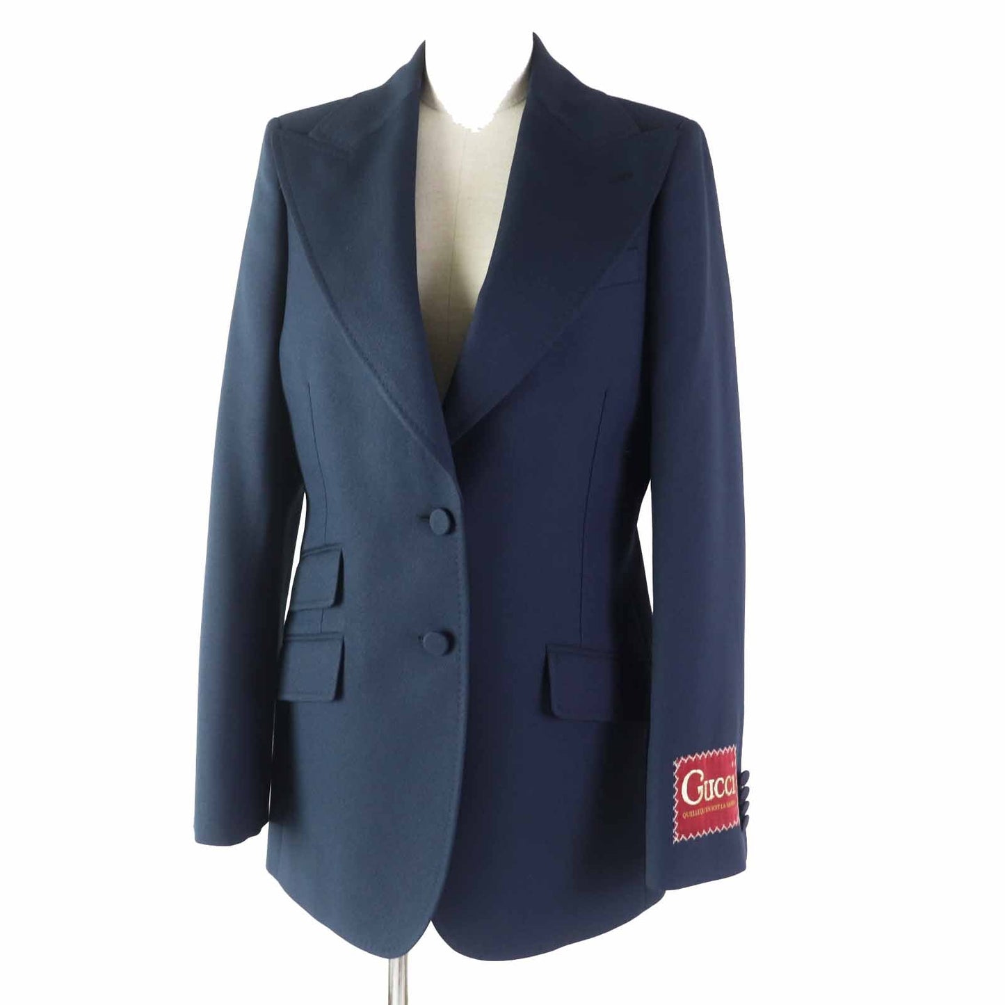 GUCCI Other outerwear 619264 polyester Navy Beautiful silhouette Jacket 44