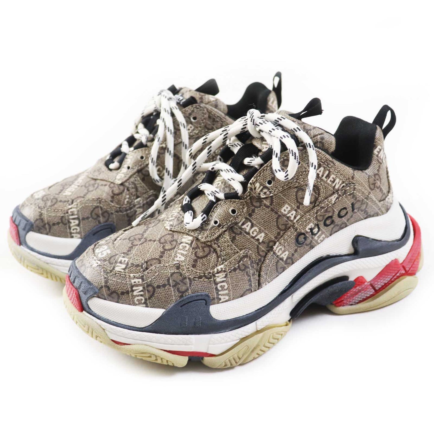 GUCCI sneakers PVC Multi Balenciaga collaboration TRIPLE S Triple S 23