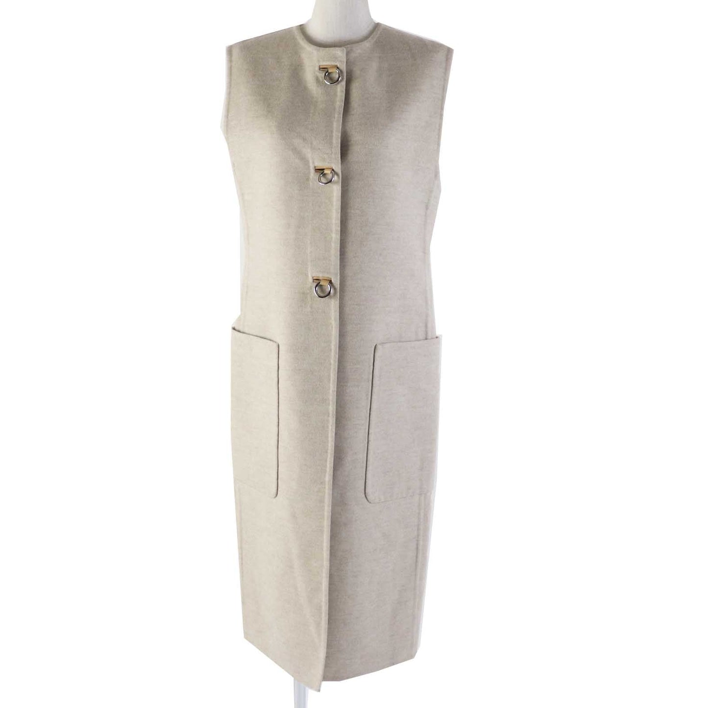 HERMES Best 3E0223DZ cashmere light beige 36