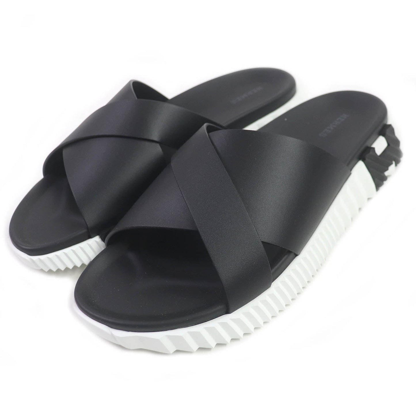 HERMES Sandals Nappa leather black infrastructure 43