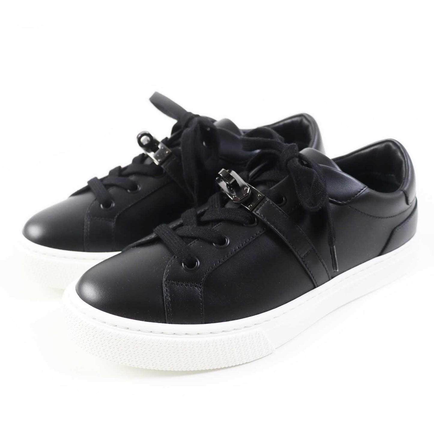 HERMES sneakers Main: Leather black DAY Women 37 Used