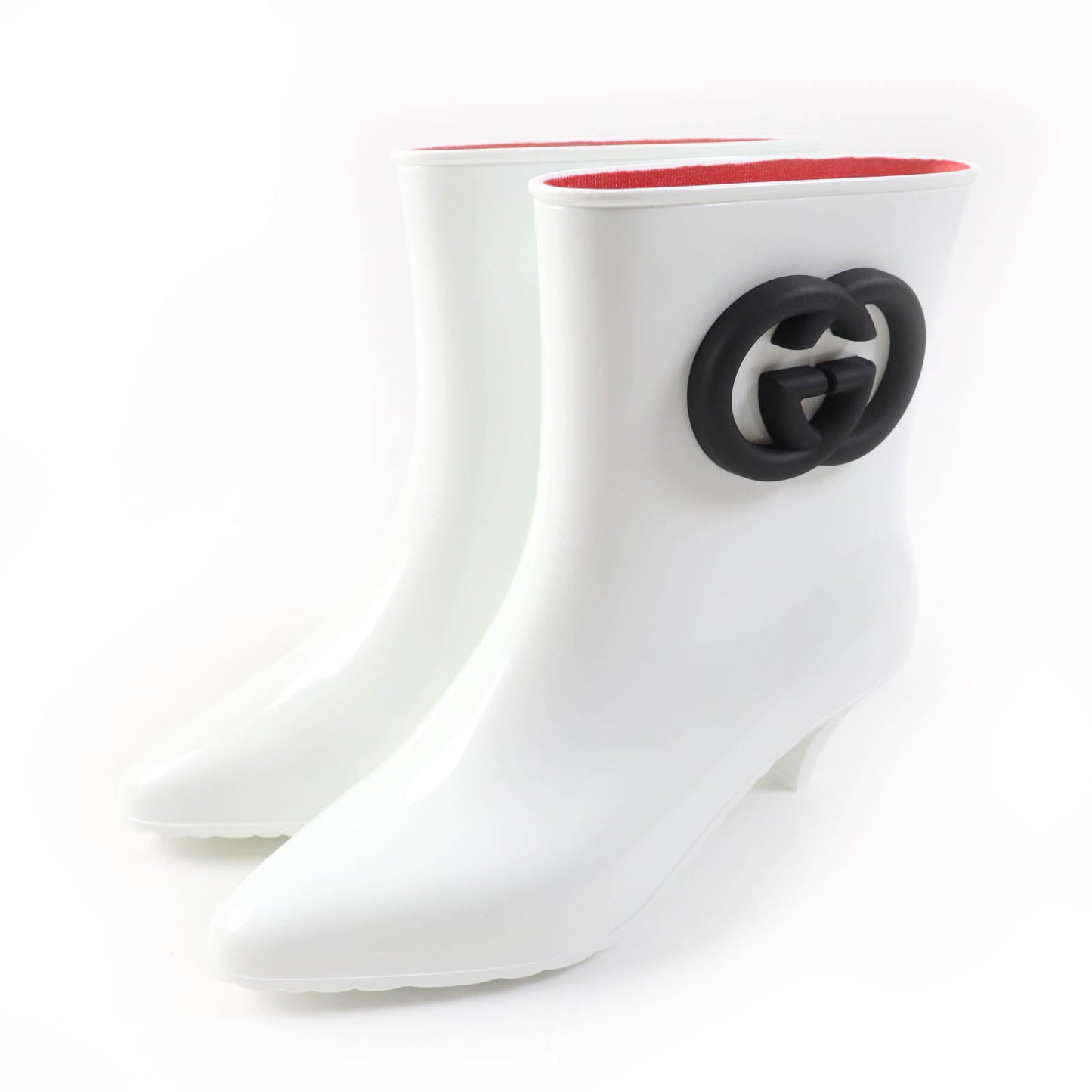 GUCCI Ankle boots 724458 rubber White black 39
