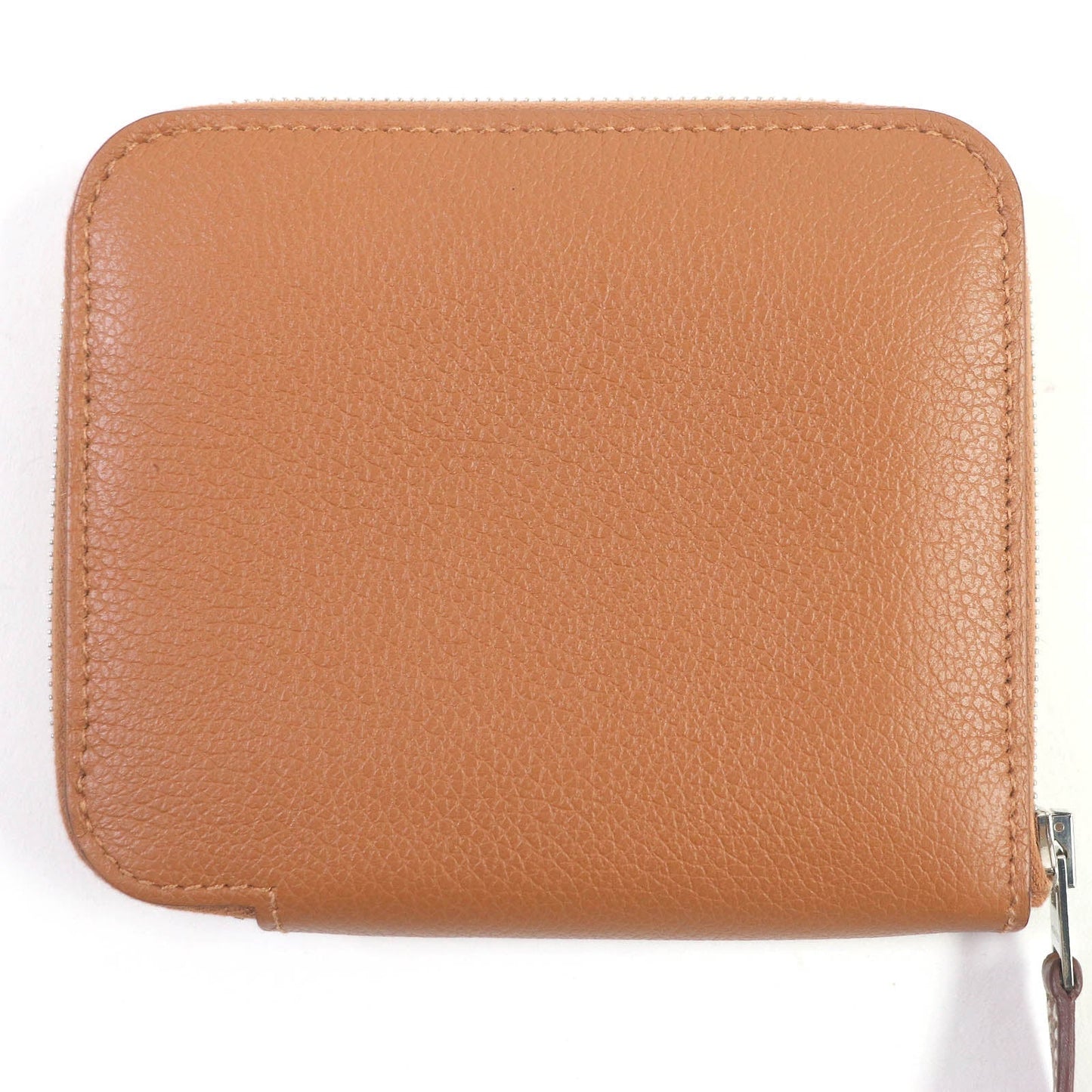 HERMES Coin case Evercolor Biscuit Azap compact