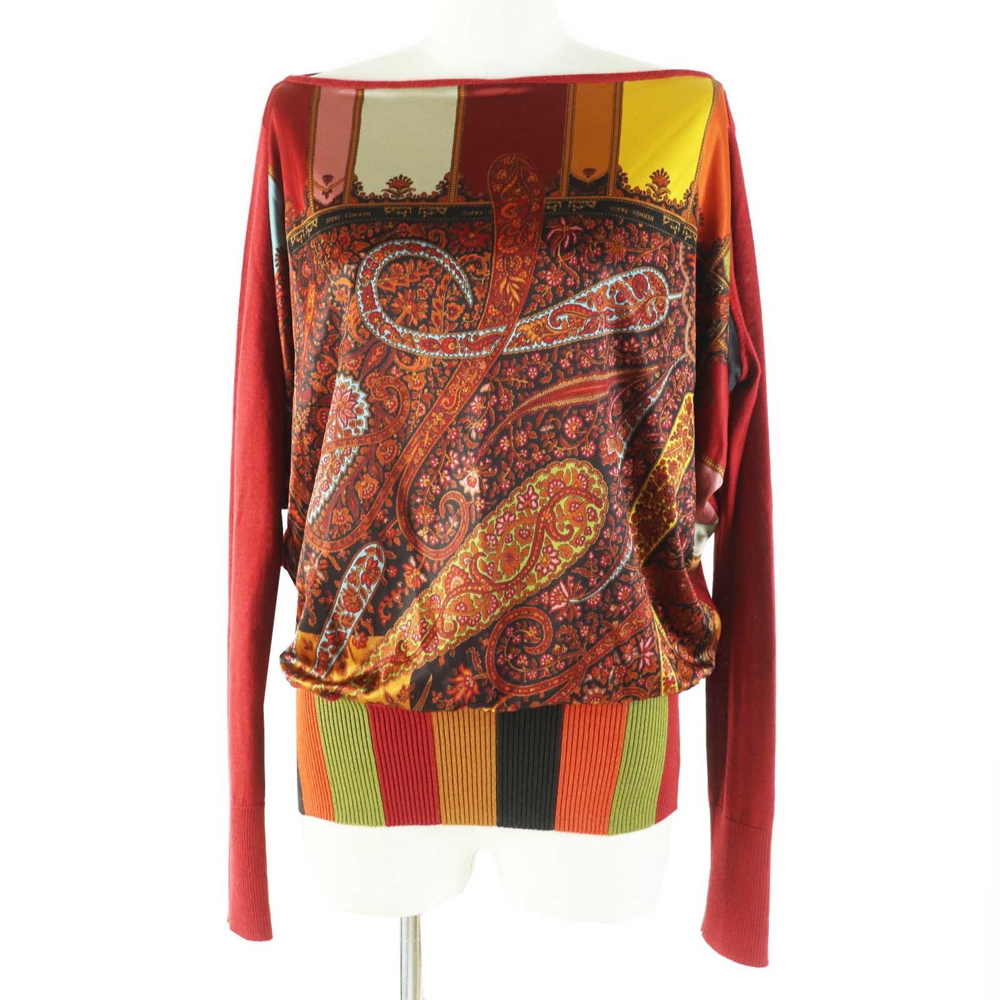 HERMES Cut Rayon Bordeauxtype 38