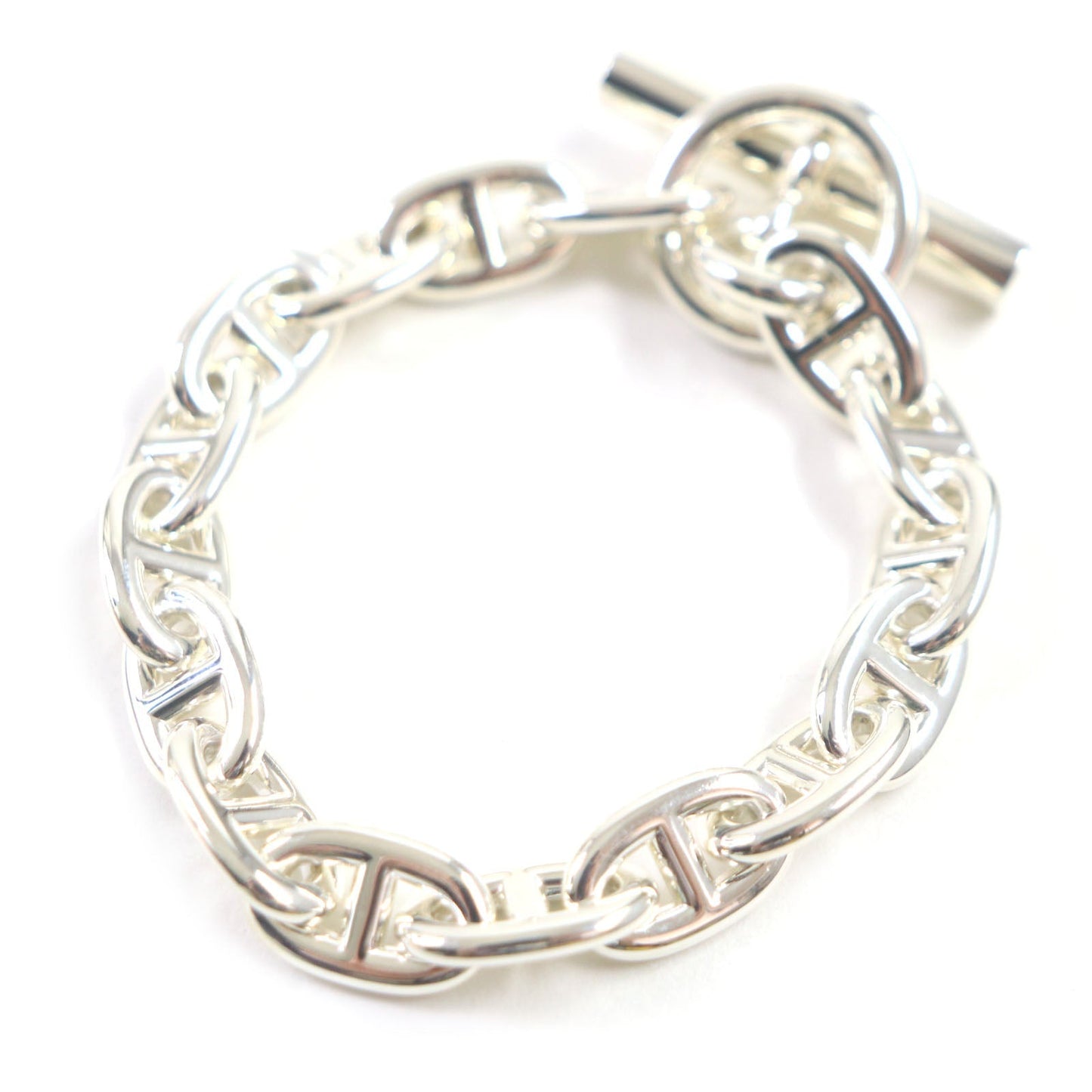 HERMES bracelet SV925 Silver Chene Dunkle MM