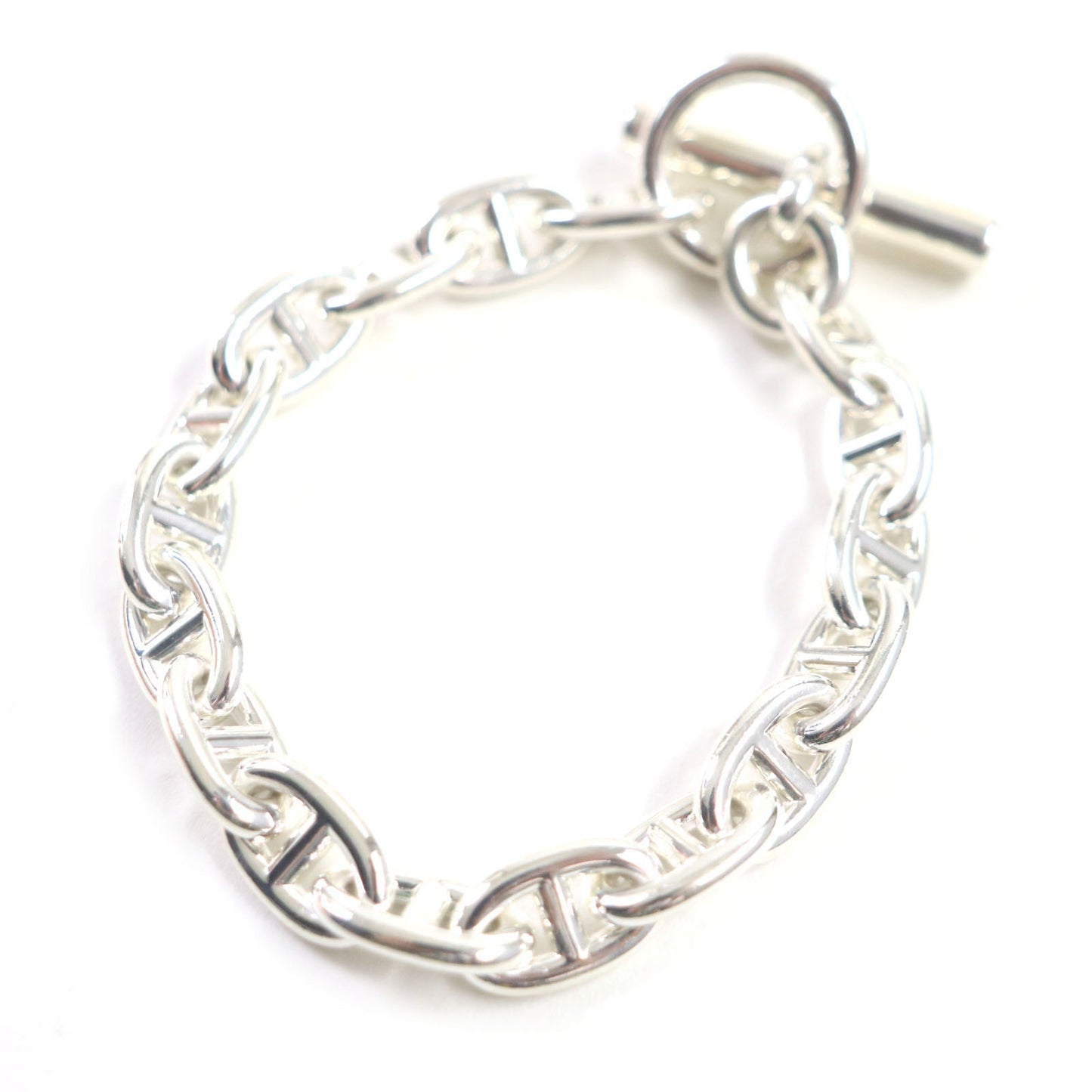 HERMES bracelet SV925 Silver Chene Dunkle MM