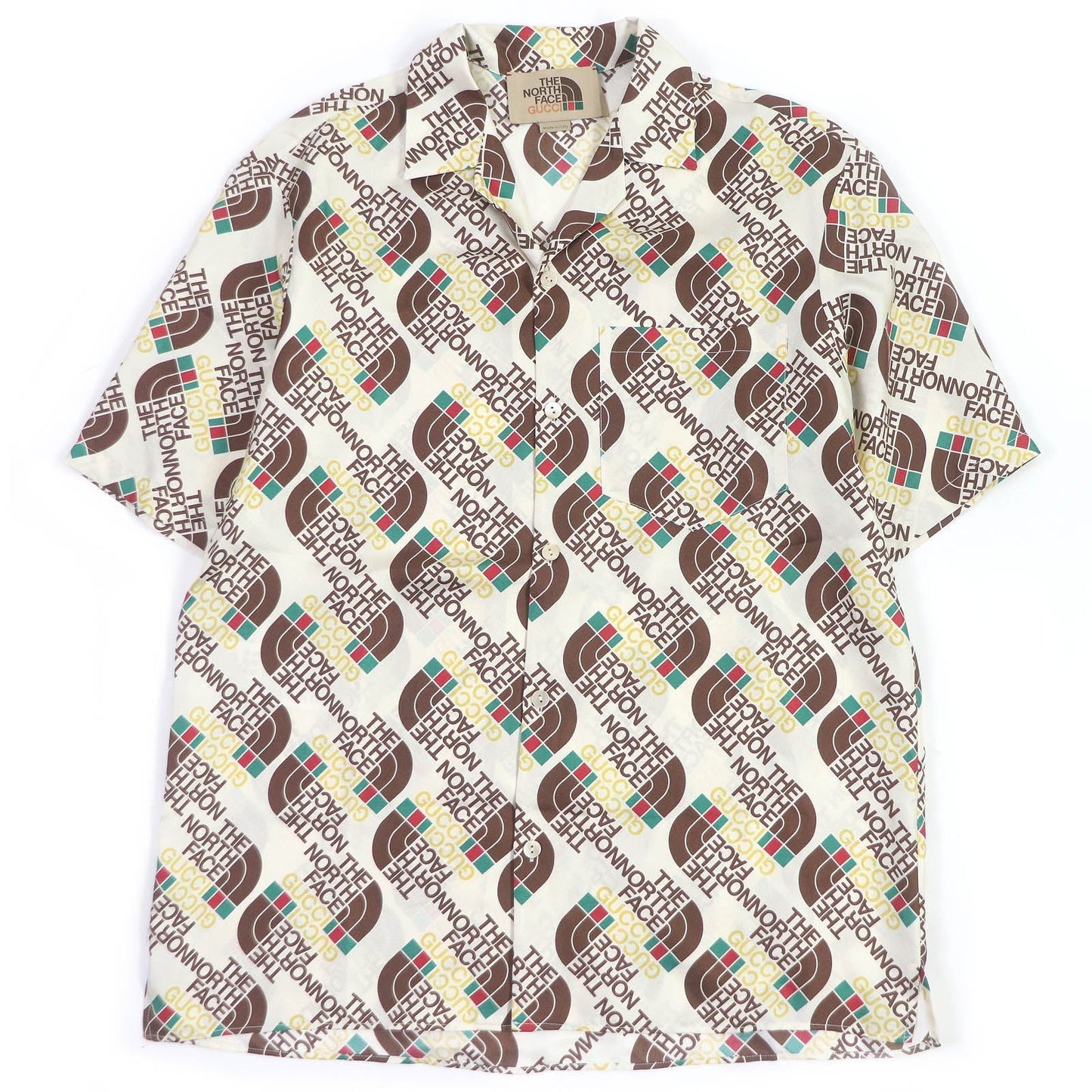 GUCCI Short sleeve shirt 654766 silk Ivory 44