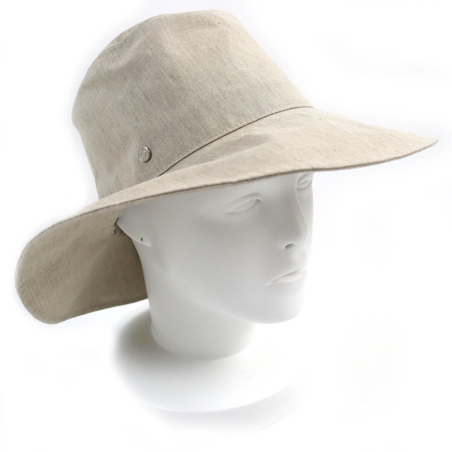 HERMES hat 191016N linen Light beige, SABLE CHAPEAU FEMME RIVOLI LIN PAPER 57