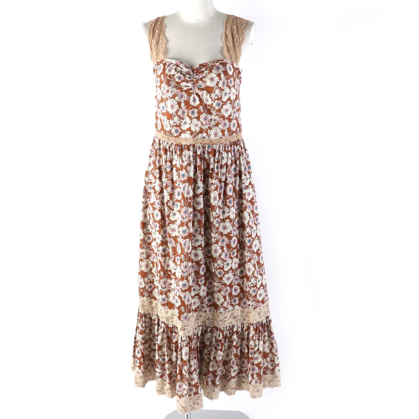 GUCCI one piece 704249 ZAJKH cotton Brown multicolor 42