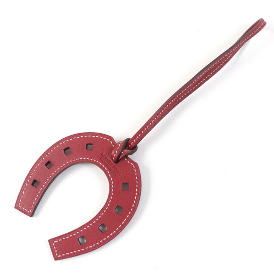 HERMES Bag charm Vaux Swift Rouge grena Paddock Fert Ashval