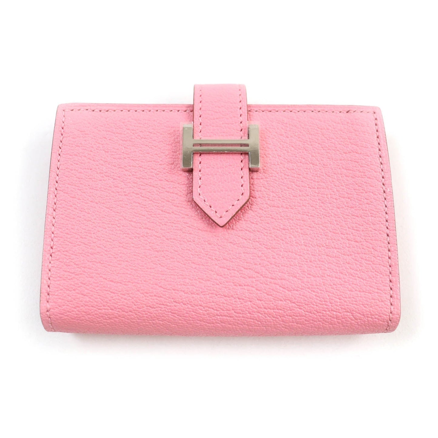 HERMES name card holder Shave Rose azare Bearn Mini