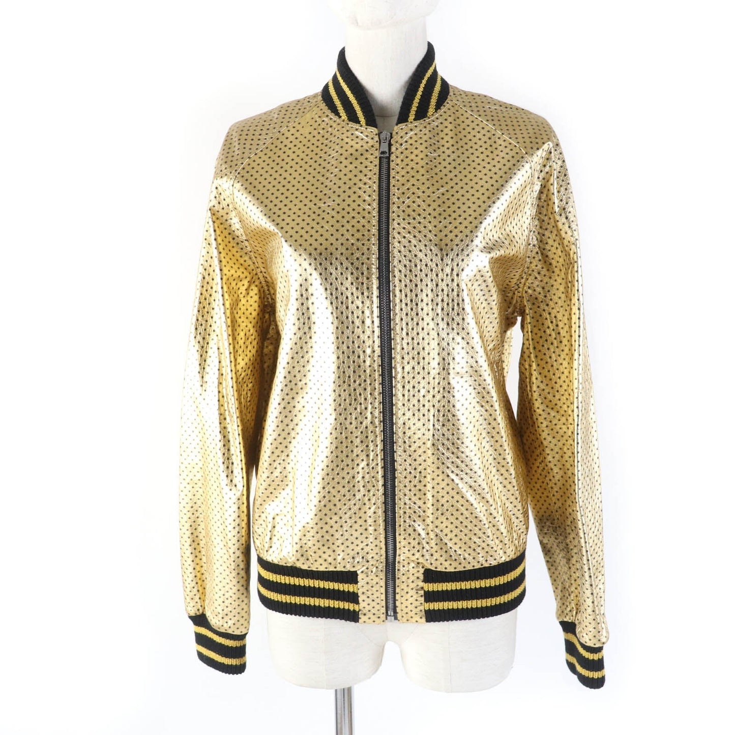 GUCCI Bomber jacket 519455 Sheep leather gold 38