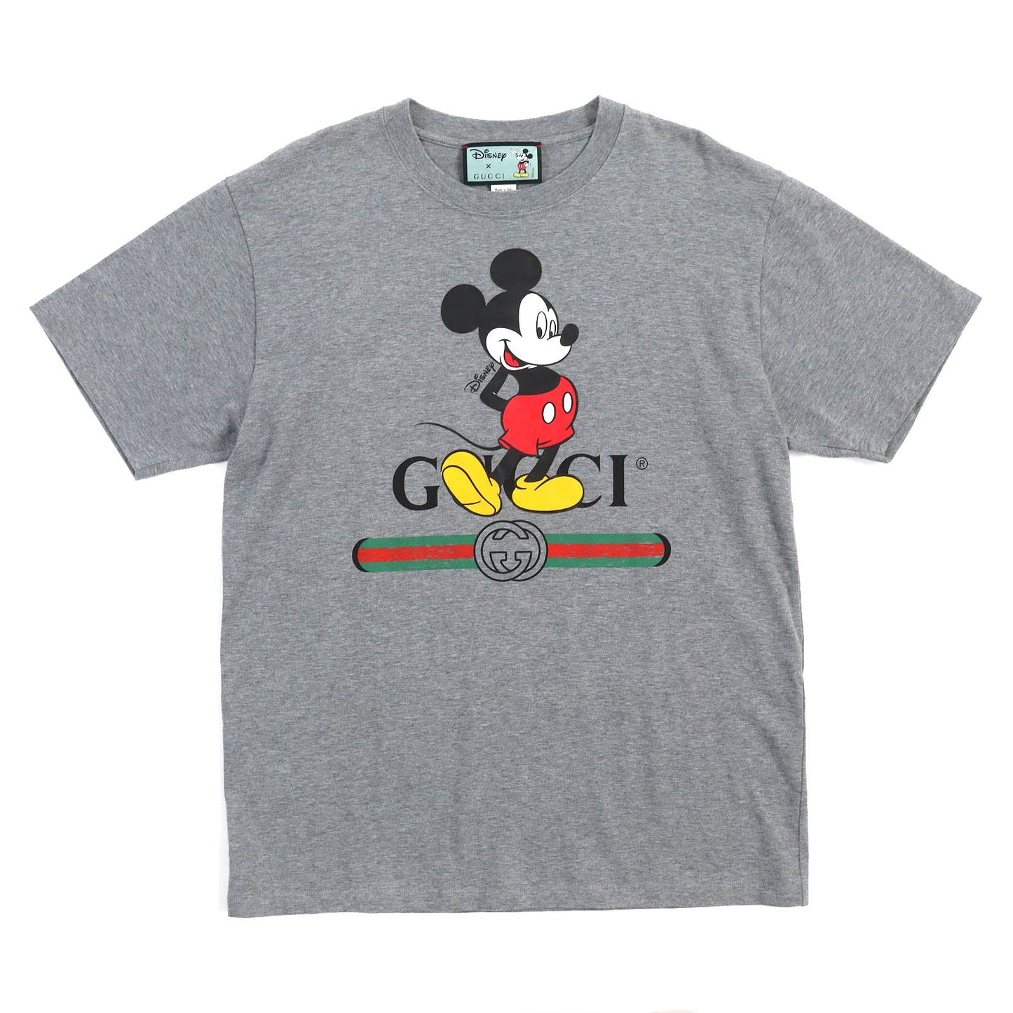 GUCCI Short sleeve T-shirt 565806 XJB67 cotton Gray multicolor XS