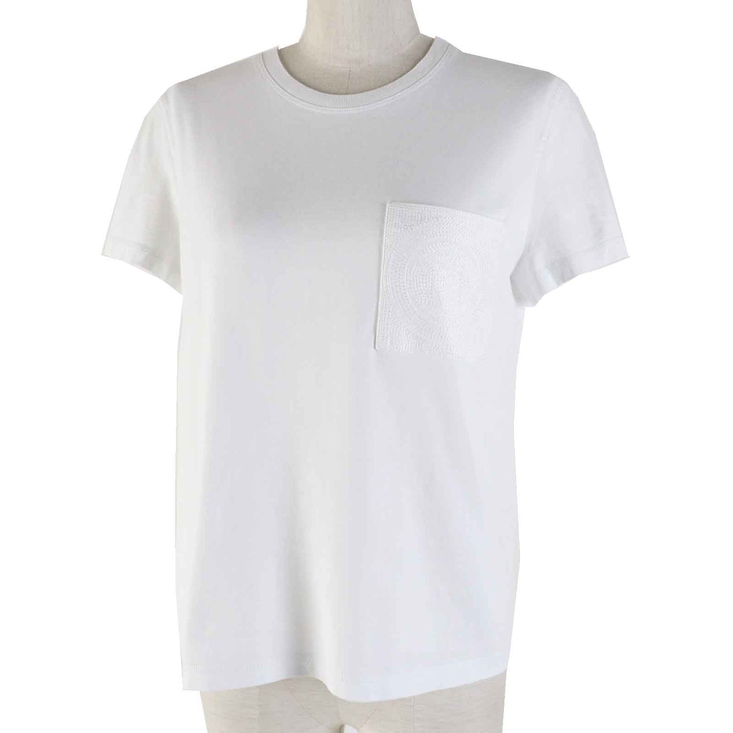 HERMES tops 3E4620DL cotton white 38