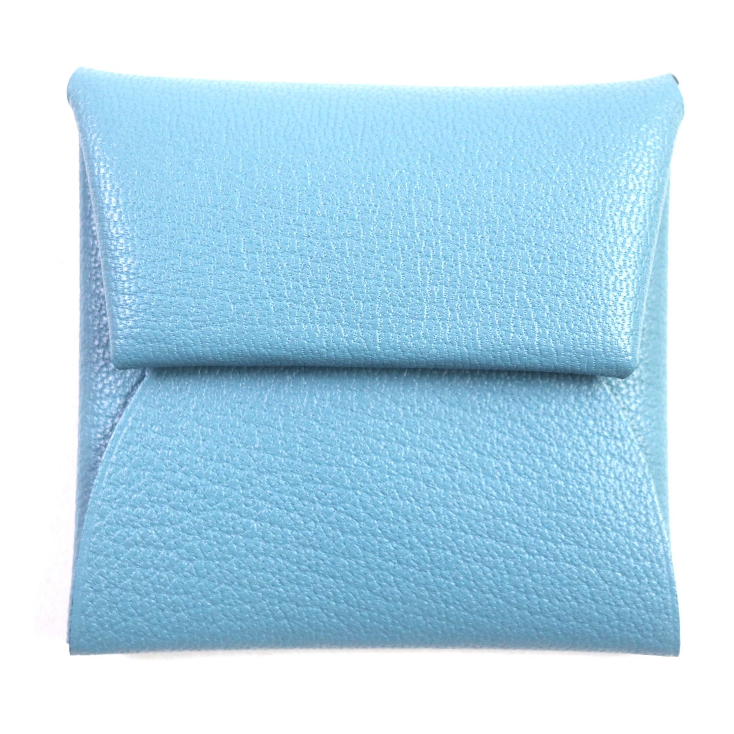 HERMES Coin case Shoble misol Light blue Bastia Verso
