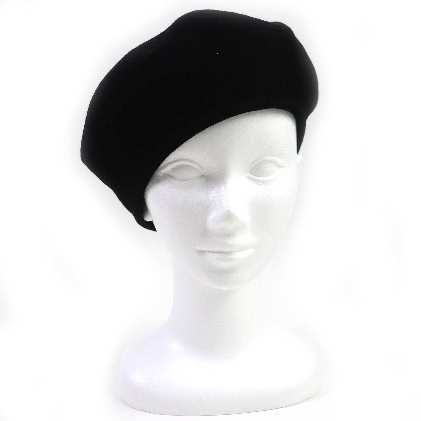 HERMES beret 222023N cashmere black Betec Saint Honore 58