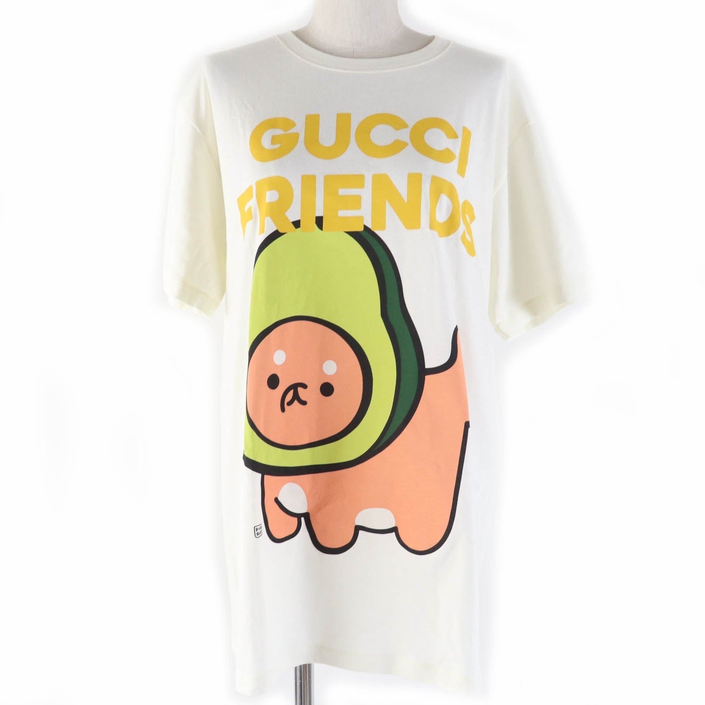 GUCCI Short sleeve T-shirt 717422 cotton Ivory GUCCY FRIENDS S
