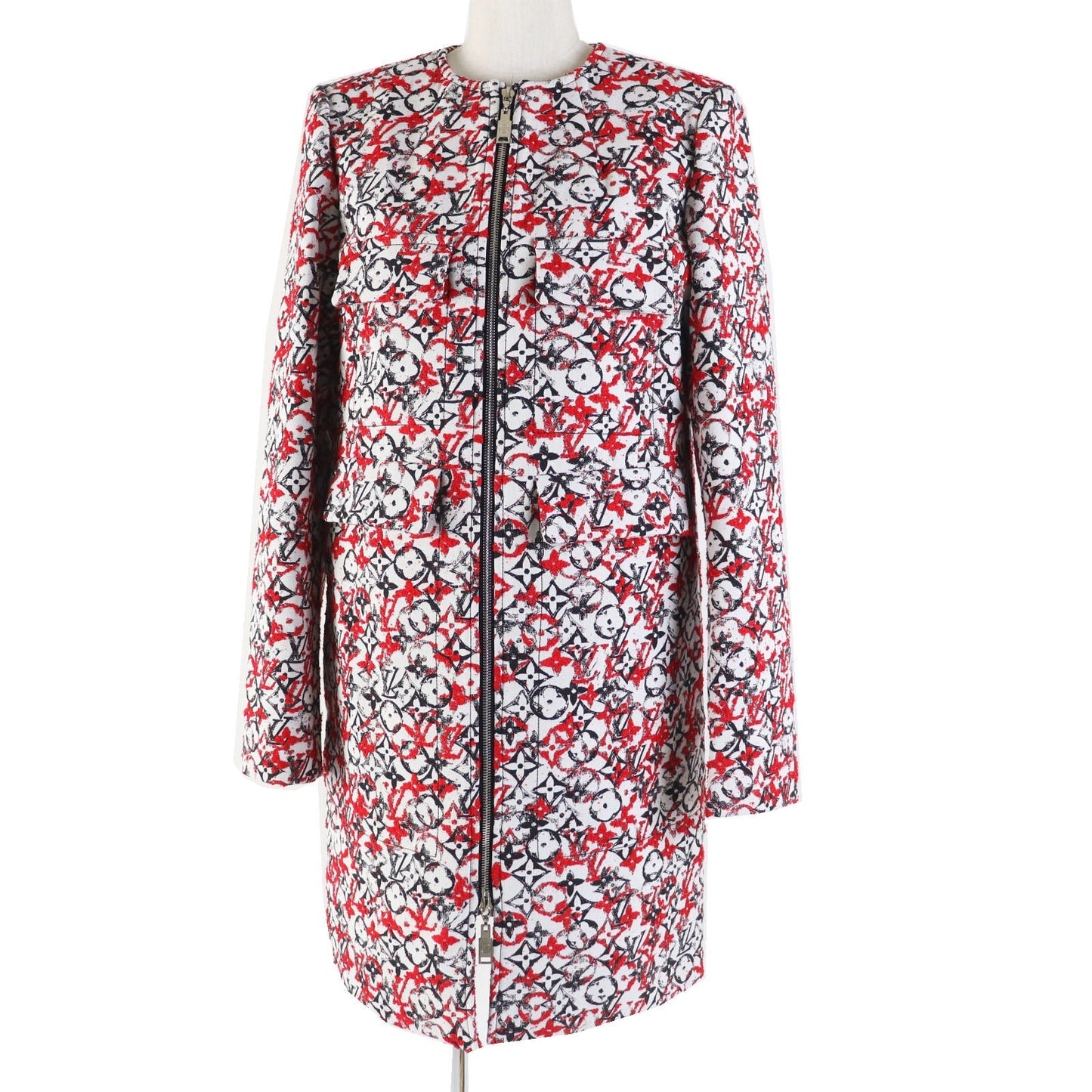 LOUIS VUITTON coat cotton Red White Black 38