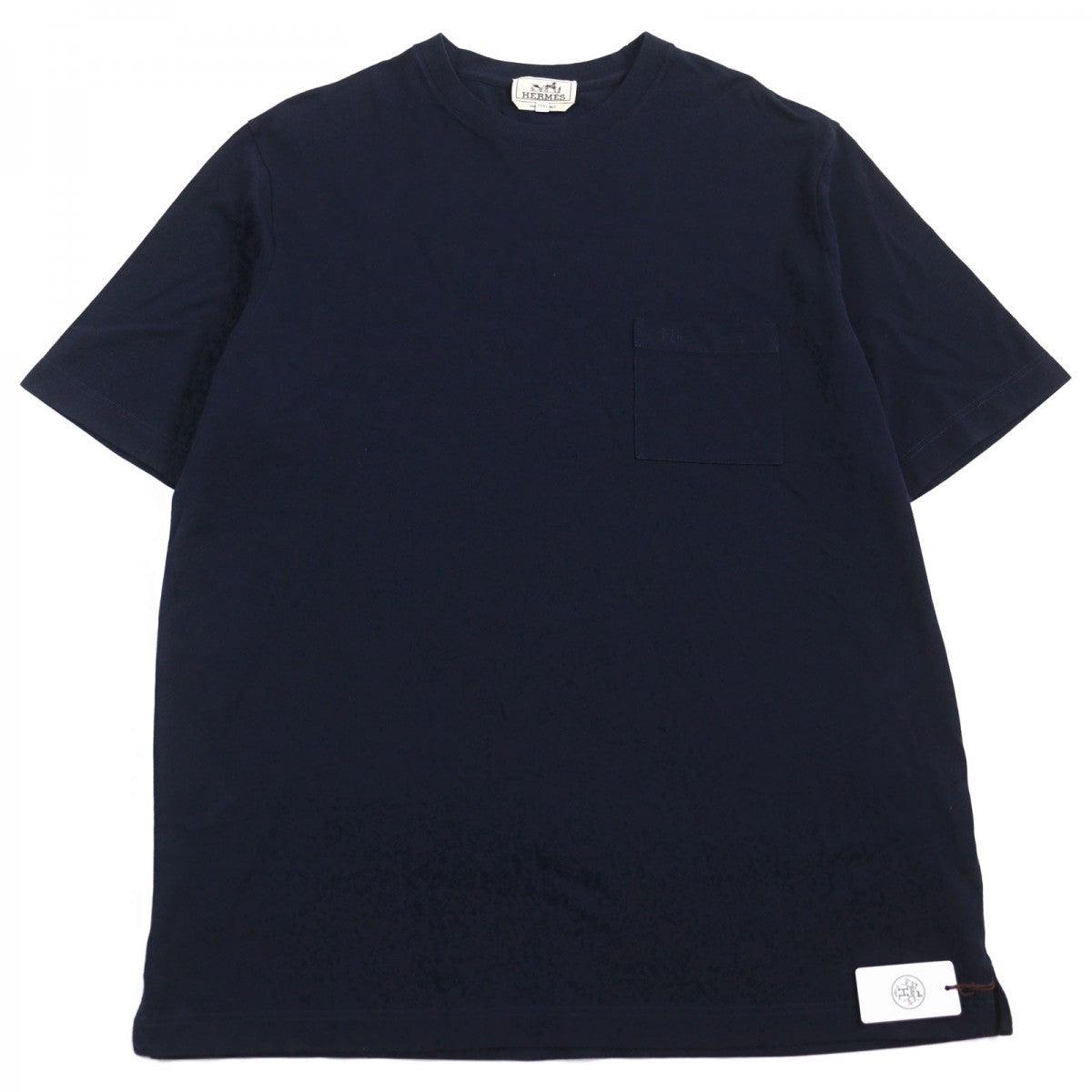HERMES Short sleeve T-shirt cotton Dark navy
