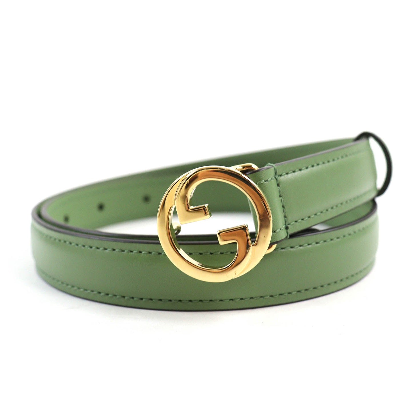 GUCCI belt 723073 leather green Blondy