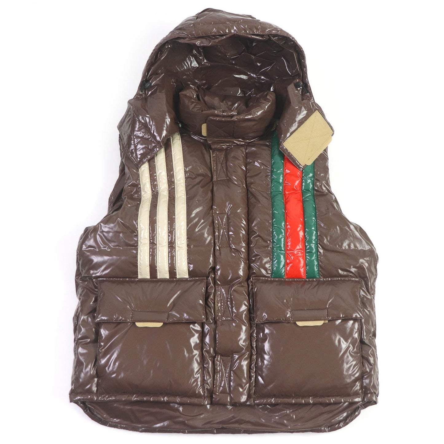 GUCCI Down vest 713715 Nylon Brown 44