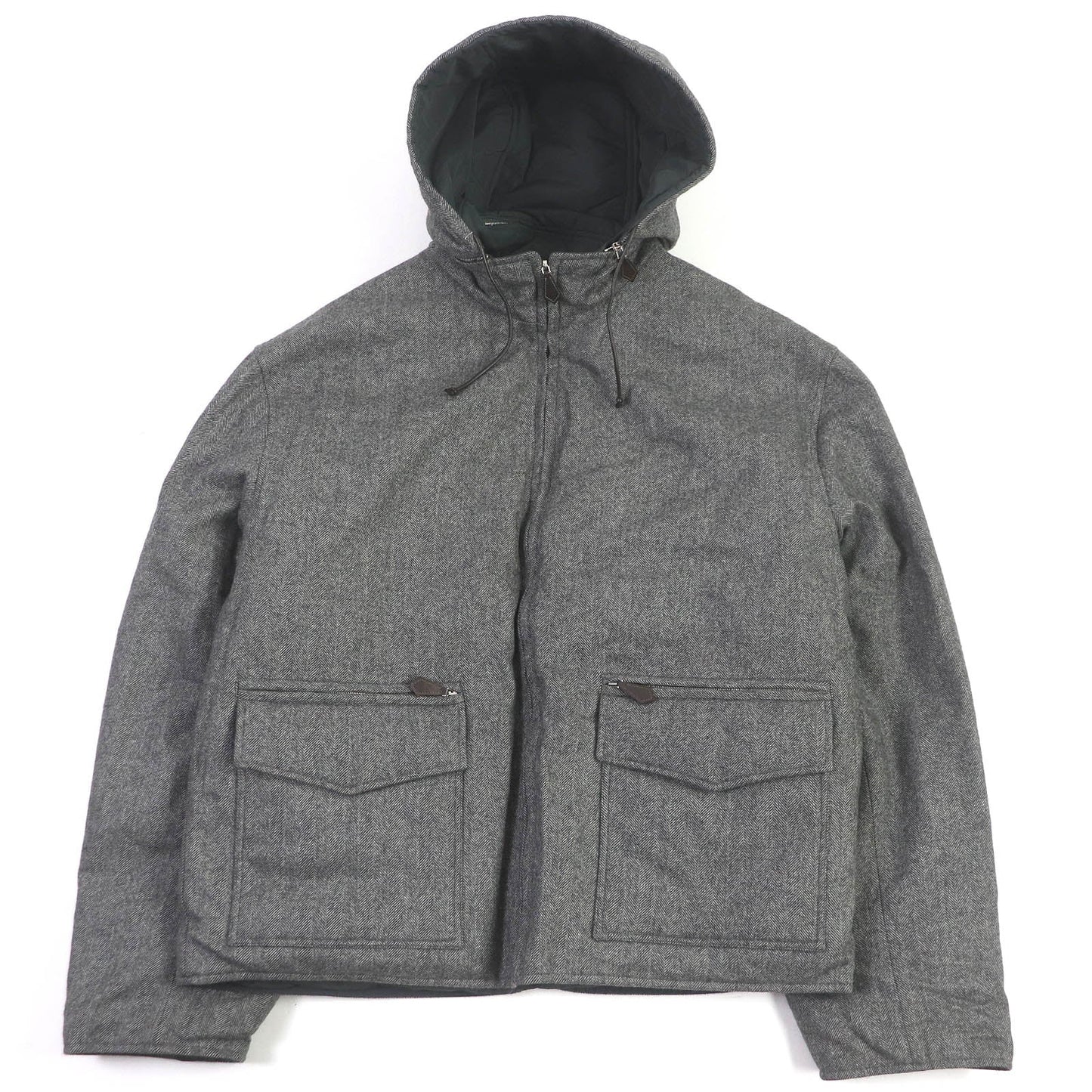 HERMES Down jacket cashmere gray 52