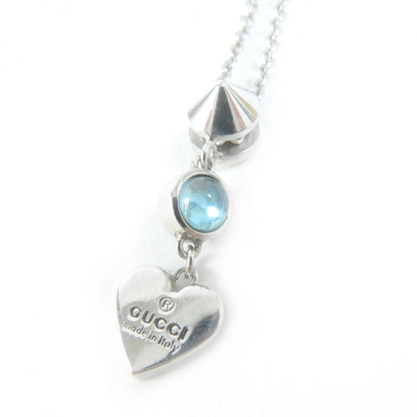 GUCCI Necklace 325871 SV925 Silver light blue