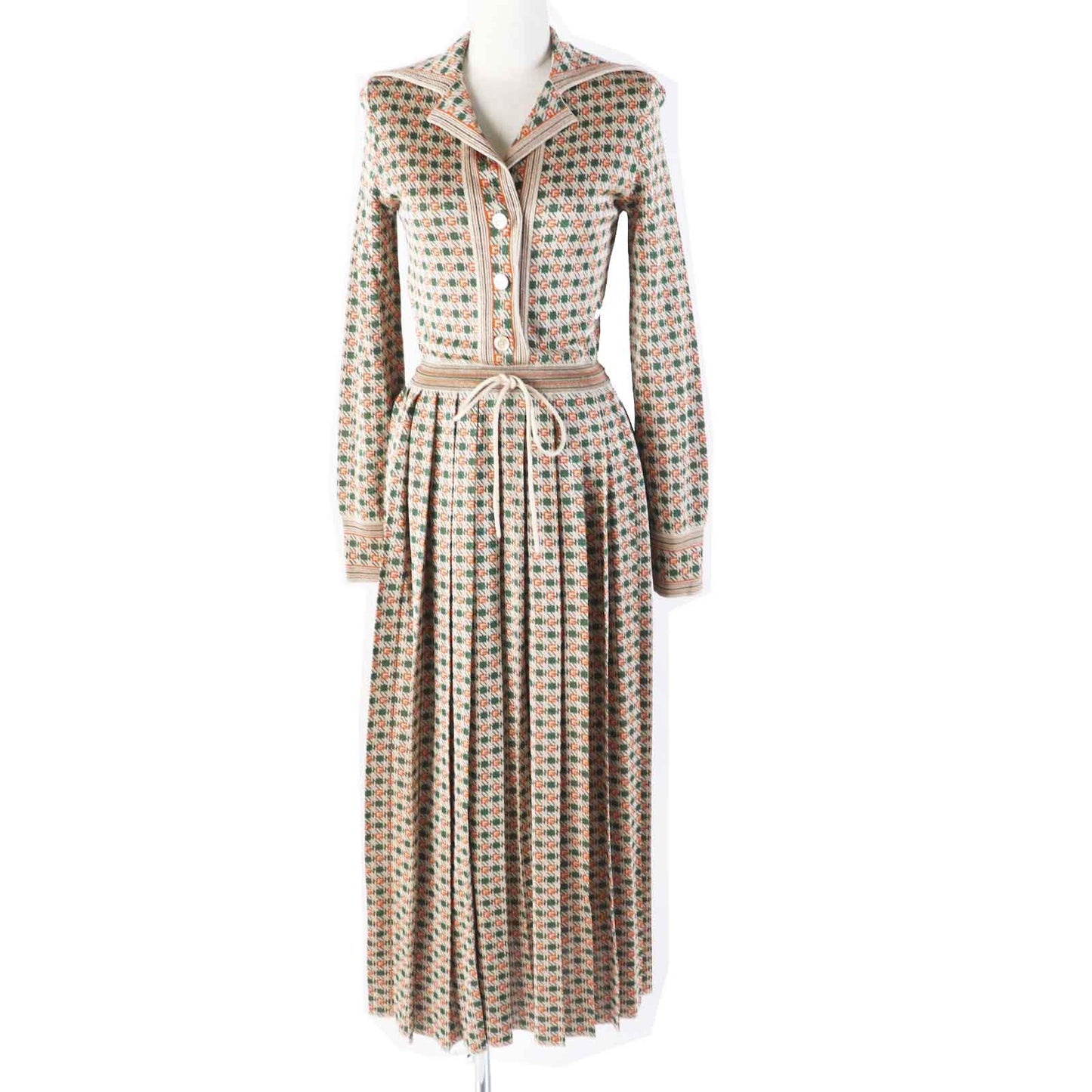 GUCCI one piece 632923 Rayon Multi VISCOSE RAME DRESS XS