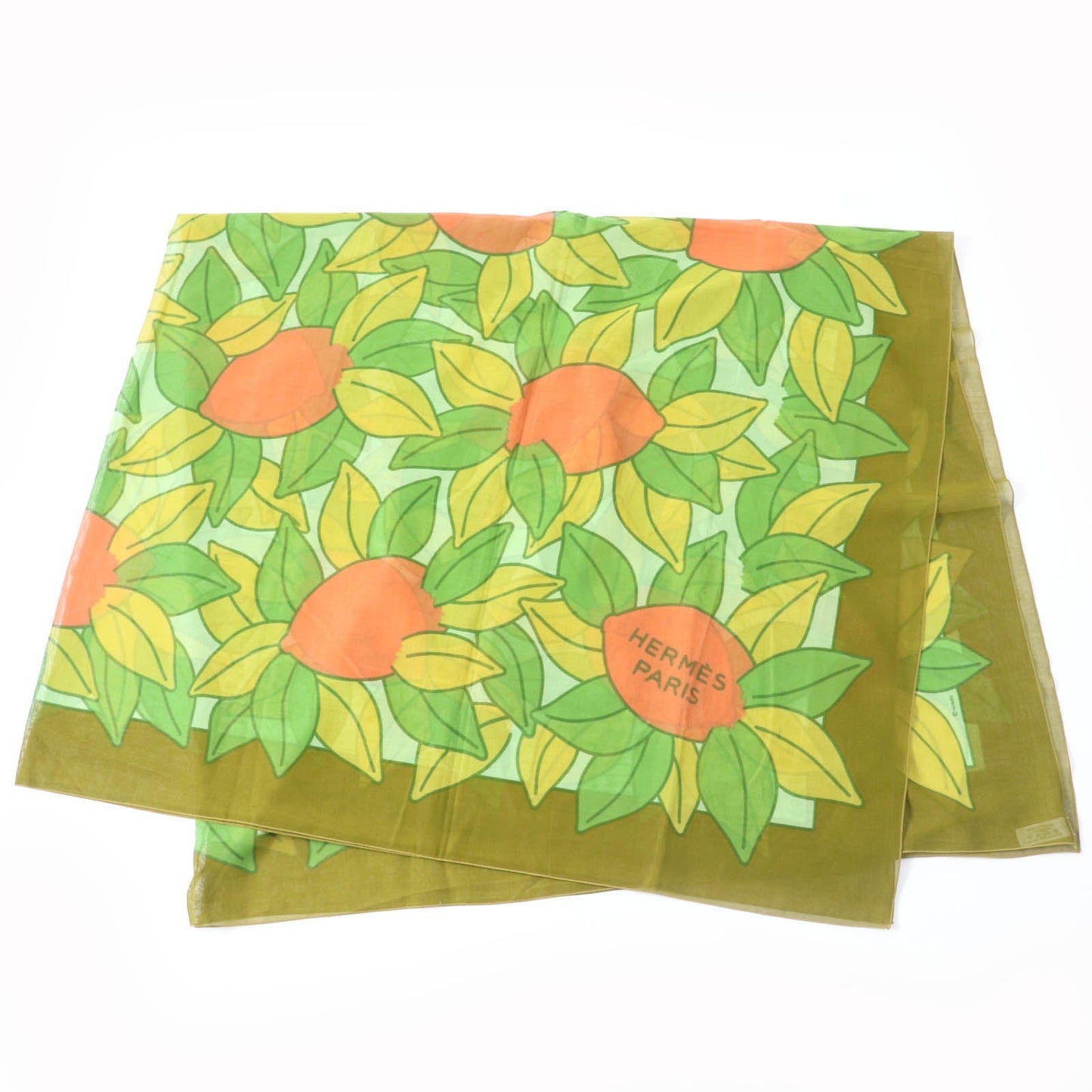 HERMES scarf Main: 100% cotton multicolor Women Used