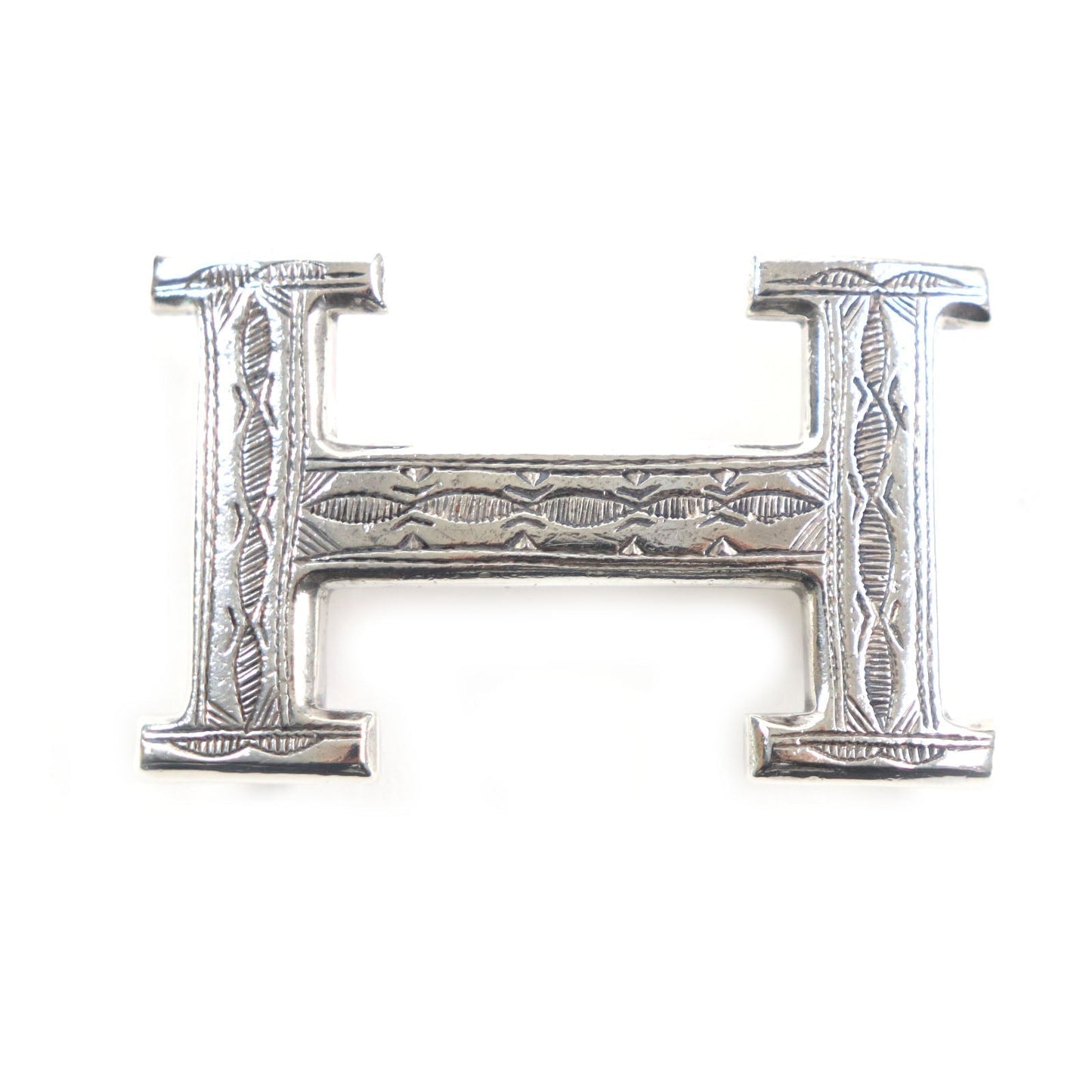 HERMES belt Main: SV925 Silver Touareg Buckle mens Used