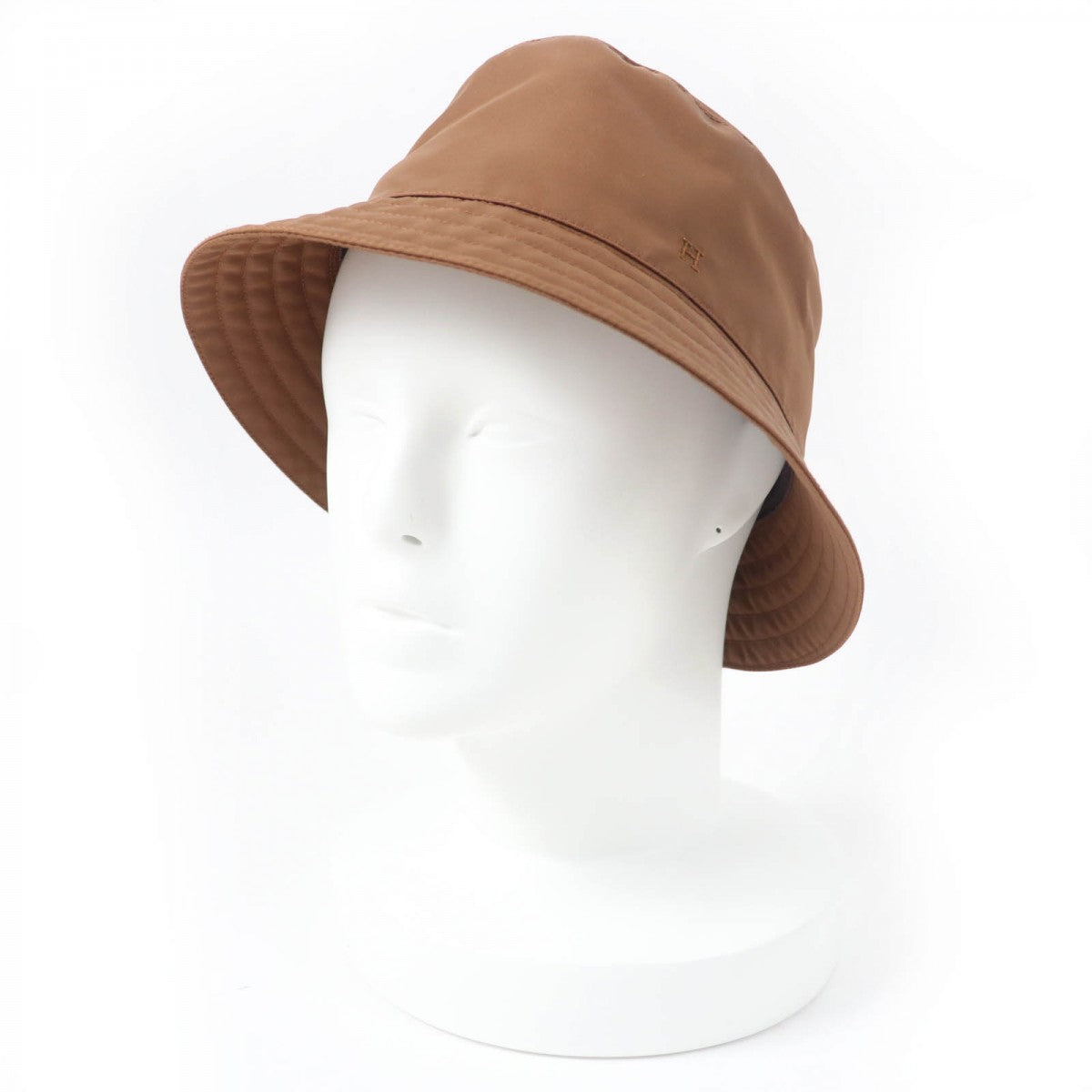HERMES hat H231081N Nylon Brown Fred 57