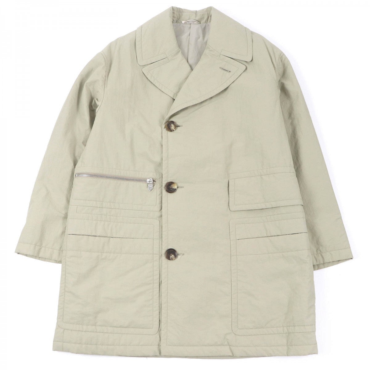 HERMES coat Nylon khaki 44