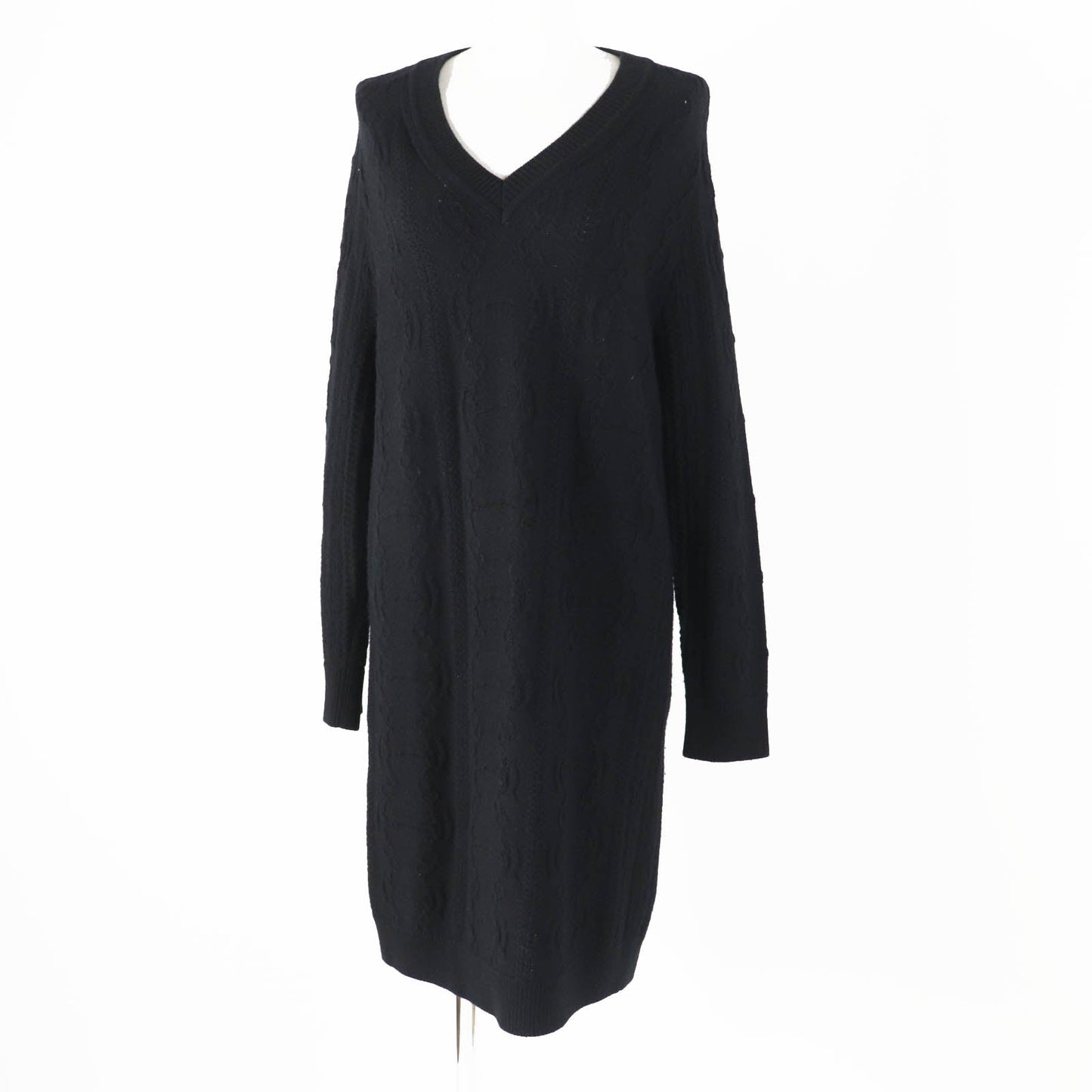 HERMES one piece 2H2509D6 Outer: 80% wool, Outer: 20% cashmere, Part: 74% wool, Part: 19% cashmere, Part: 5% nylon black Women 34 Used