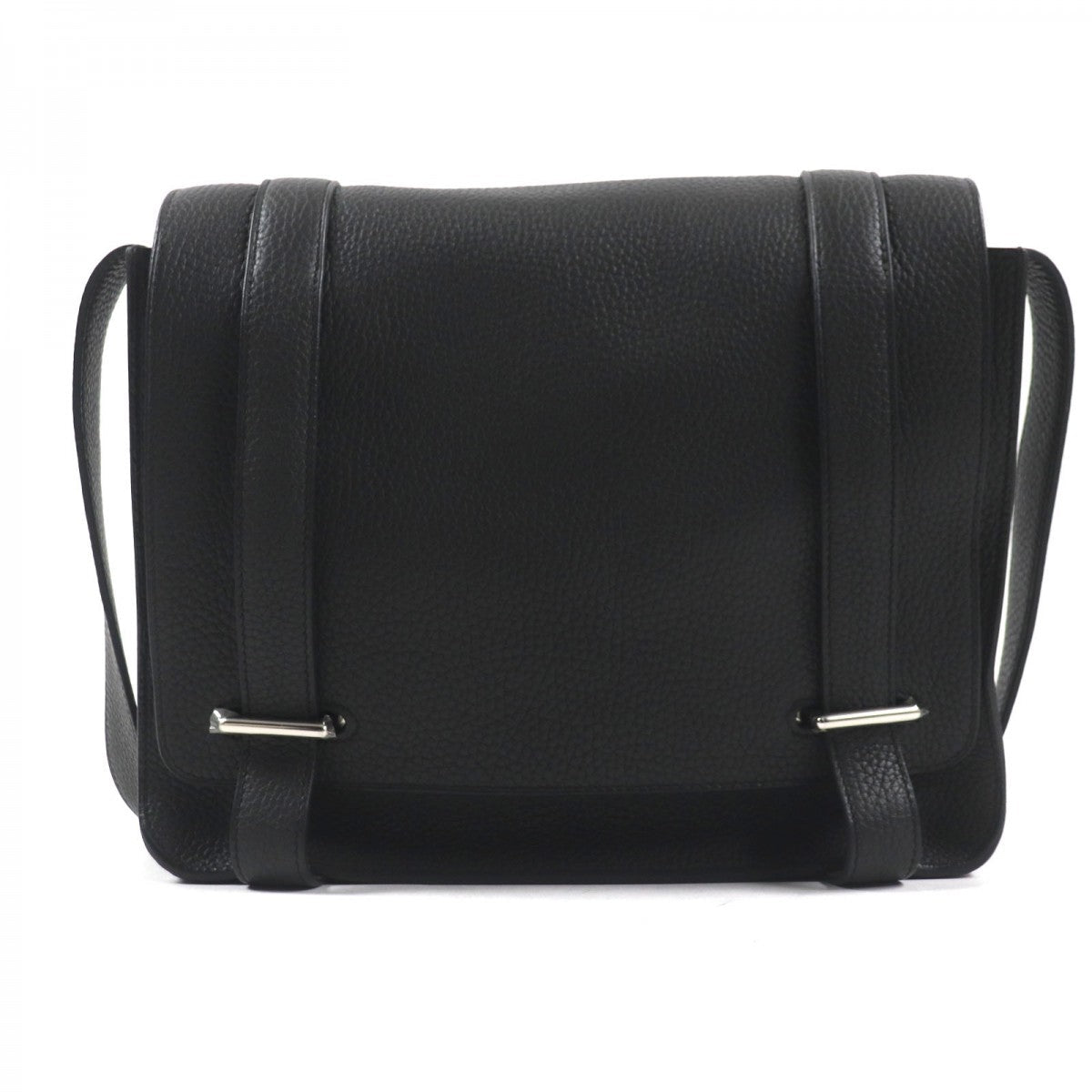 HERMES Shoulder Bag Taurillon Clemence Pron Taupe Steve Kaporal 27