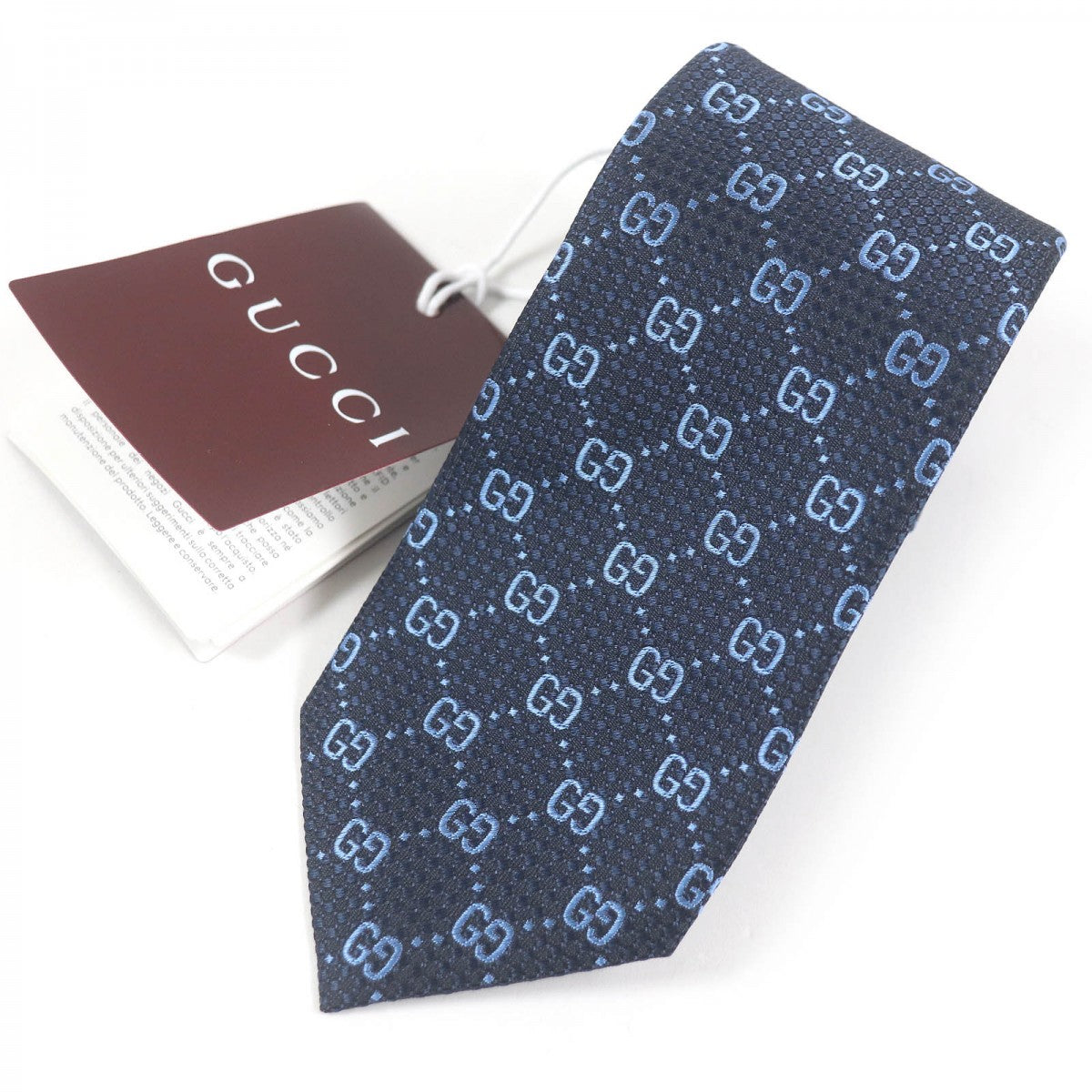 GUCCI tie 790227 silk Navy