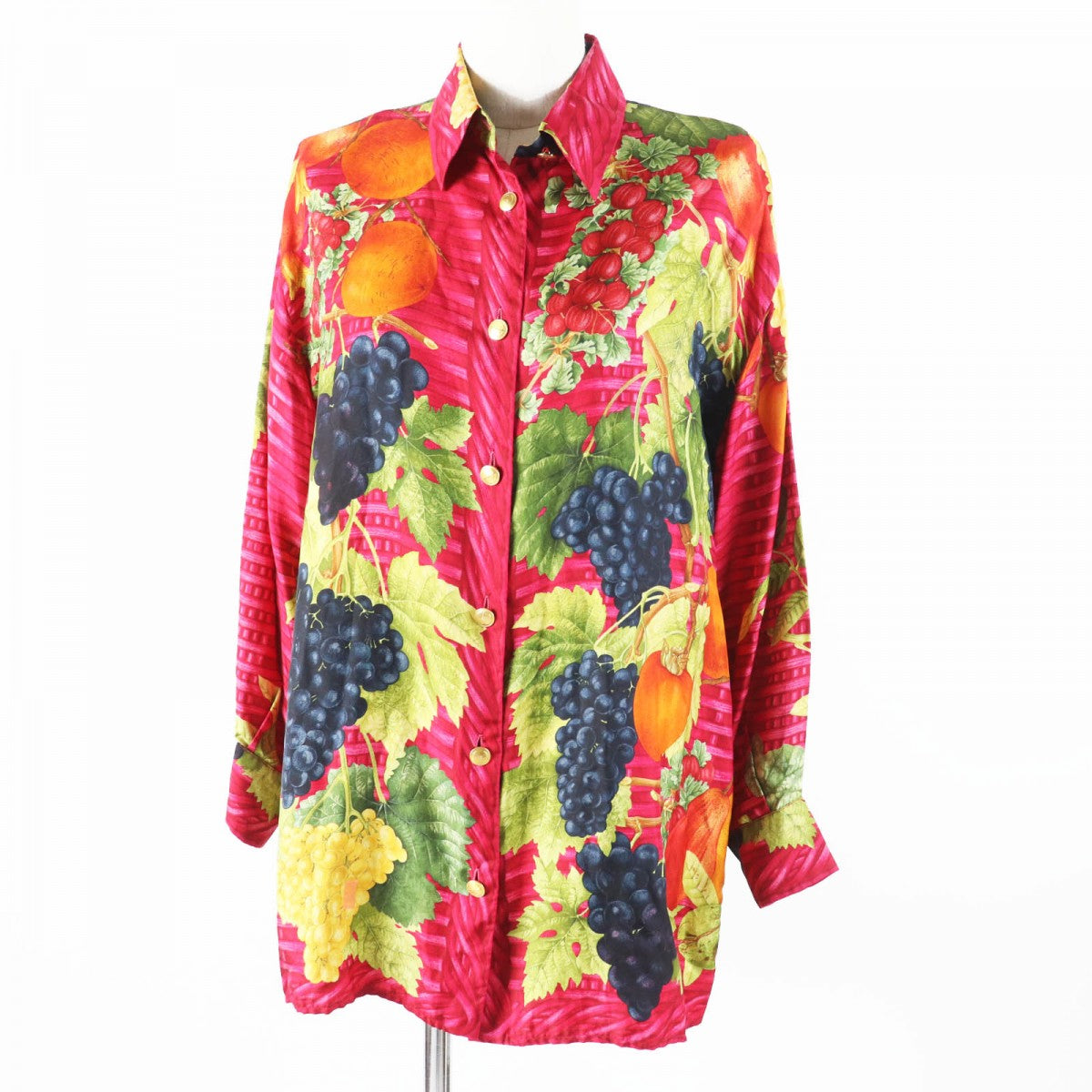 GUCCI Long sleeve shirt silk red multi Tom Ford
