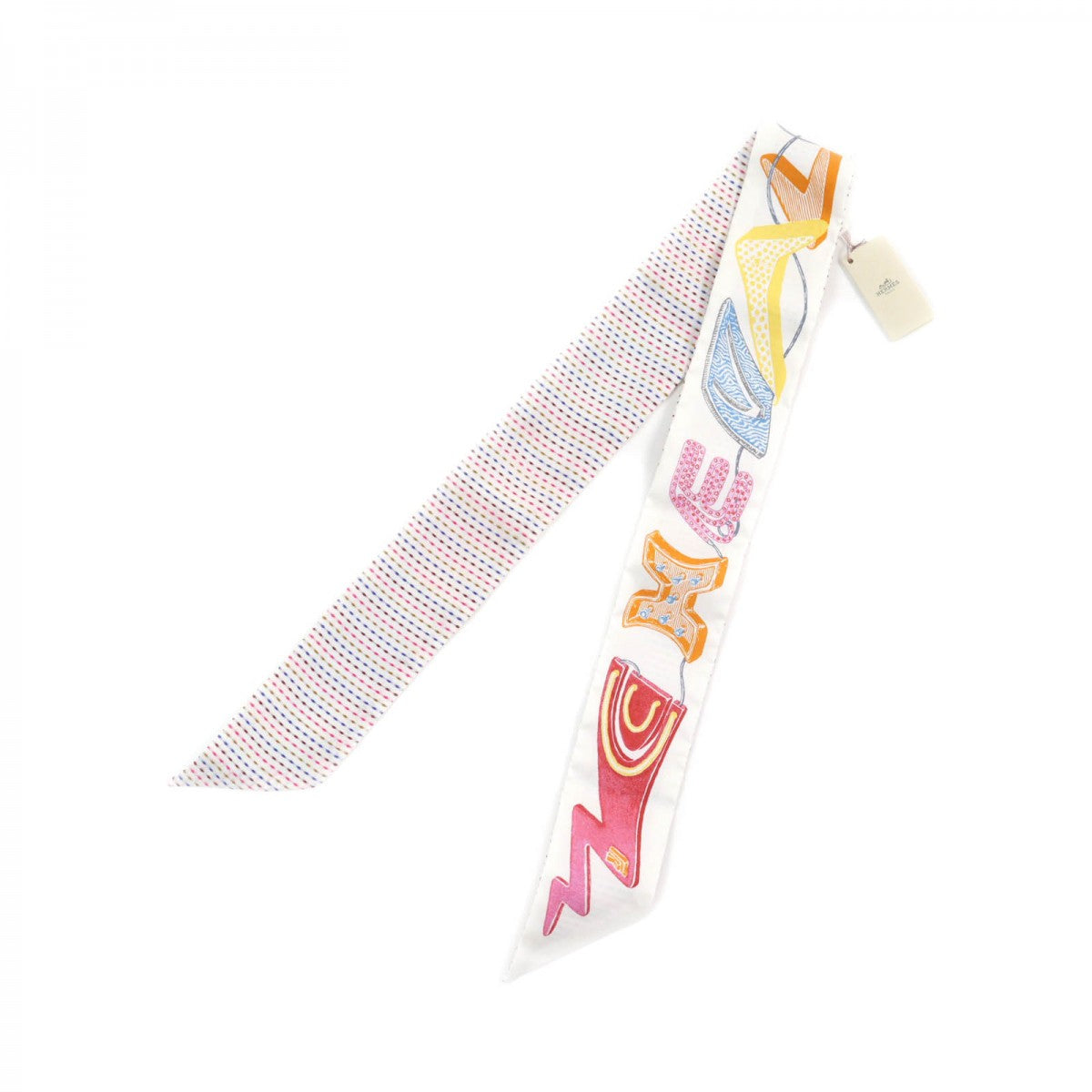 HERMES scarf silk multicolor Chevaloscope Neon Chevaloscope Neon