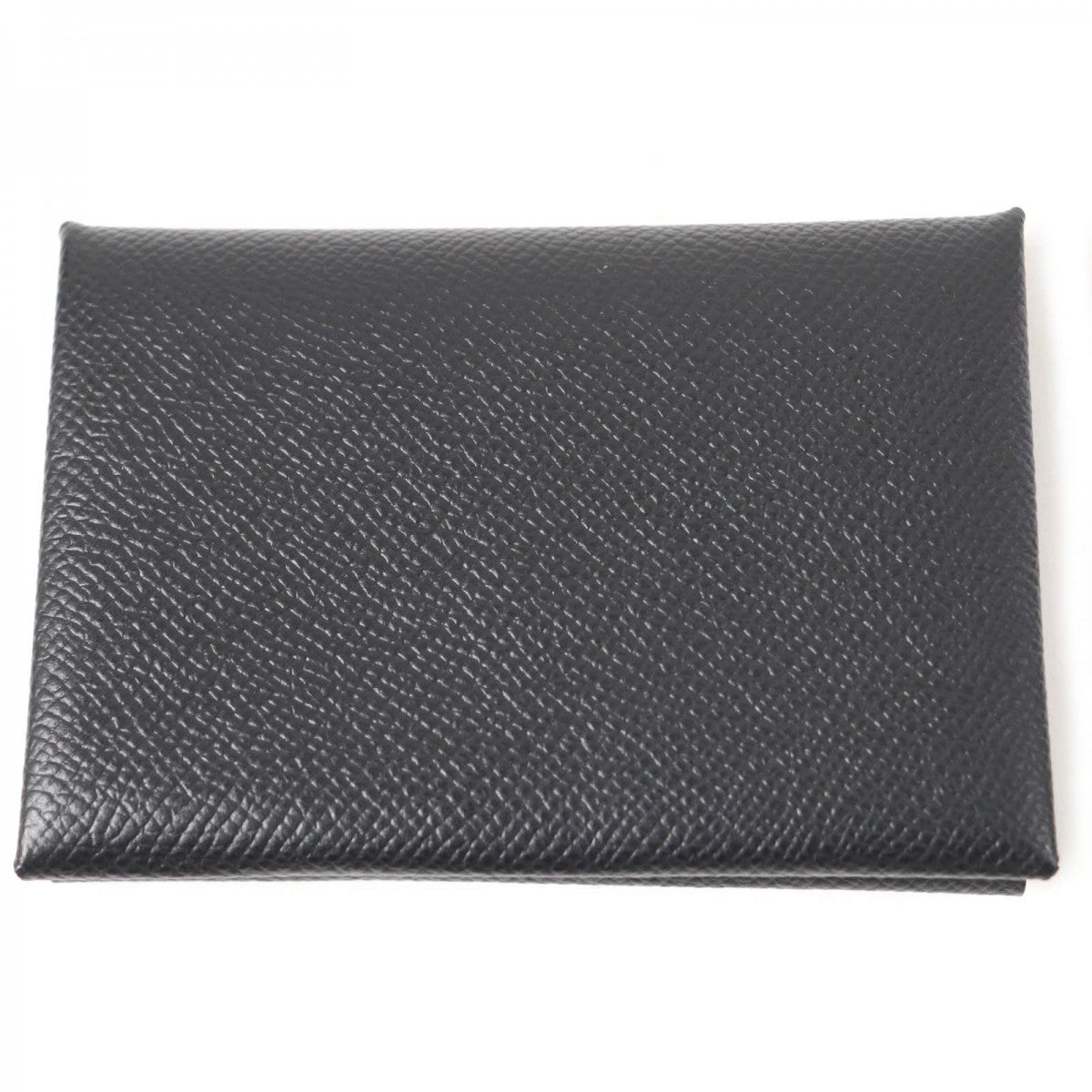 HERMES Coin case Epsom black Calvi duo