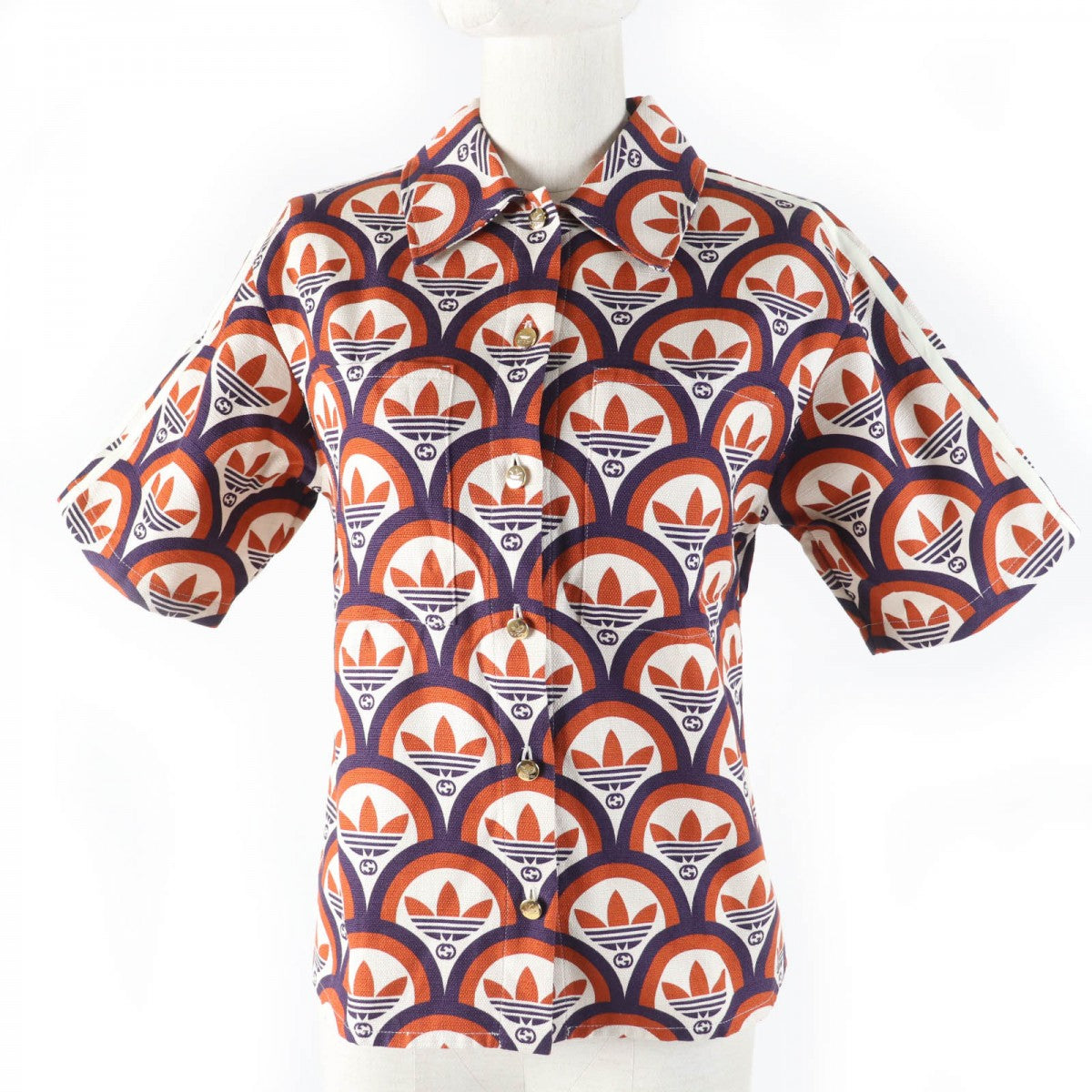 GUCCI Short sleeve shirt 703002 cotton Orange type 36